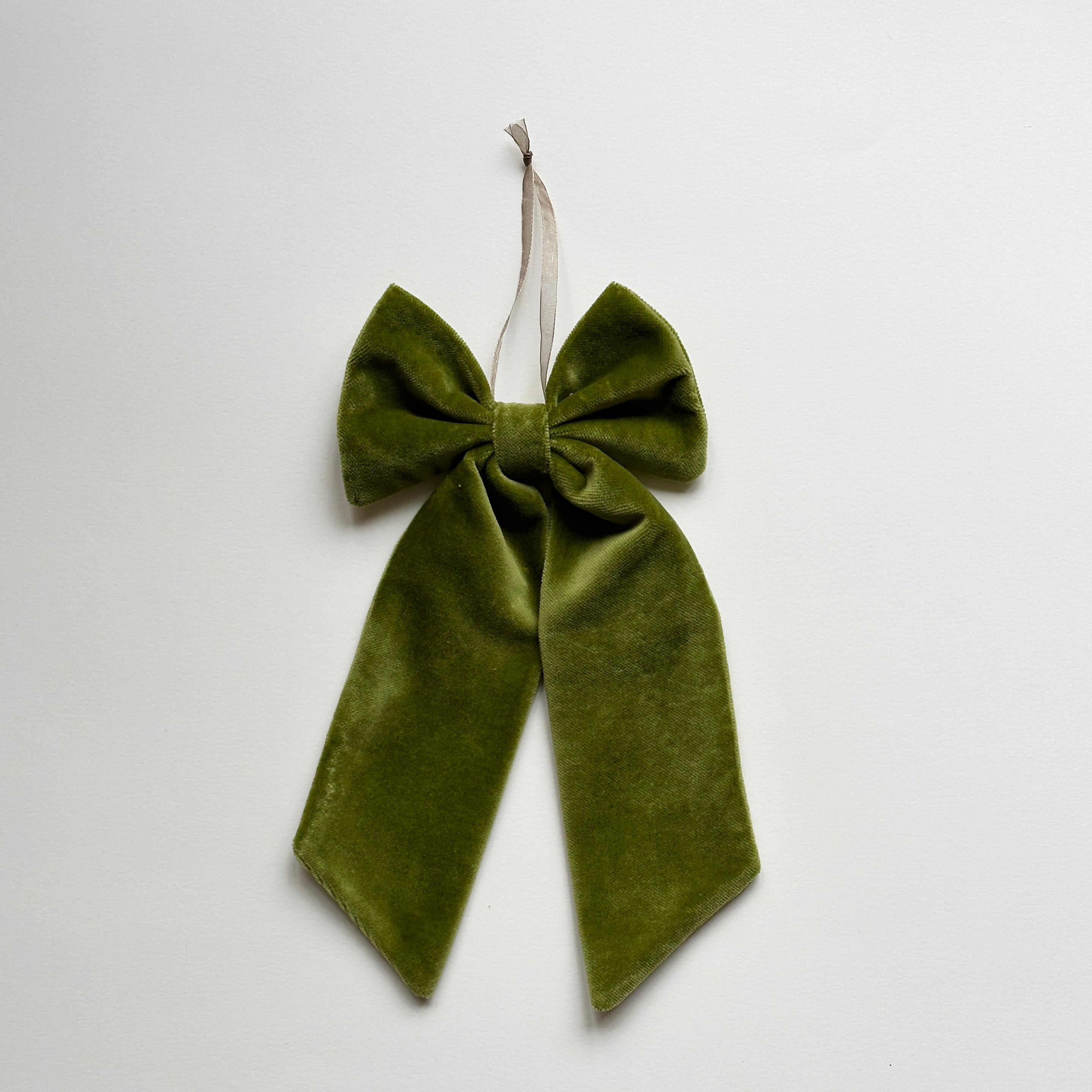Velvet Bow - Mossgreen