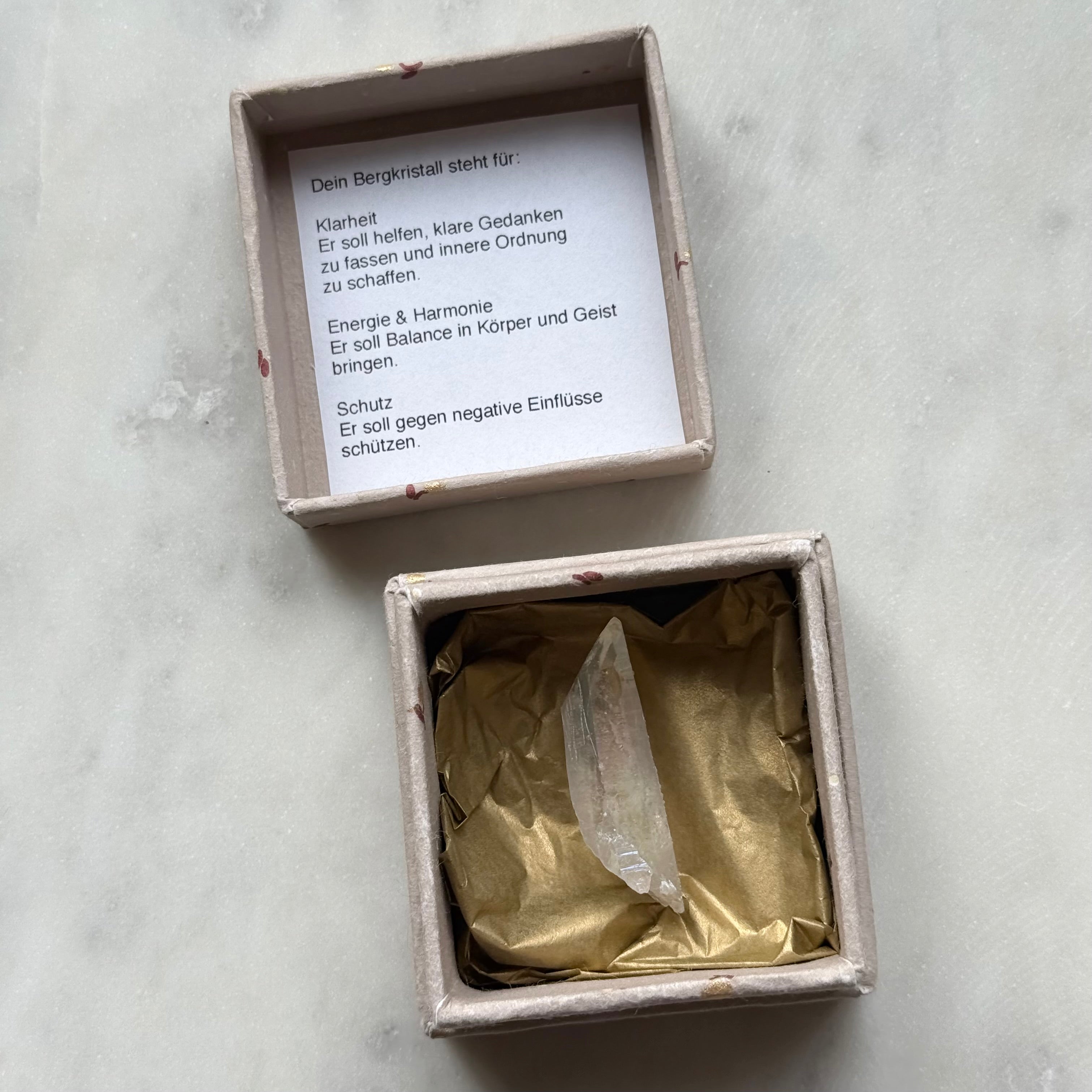 Wish You Well Box - Rock Crystal