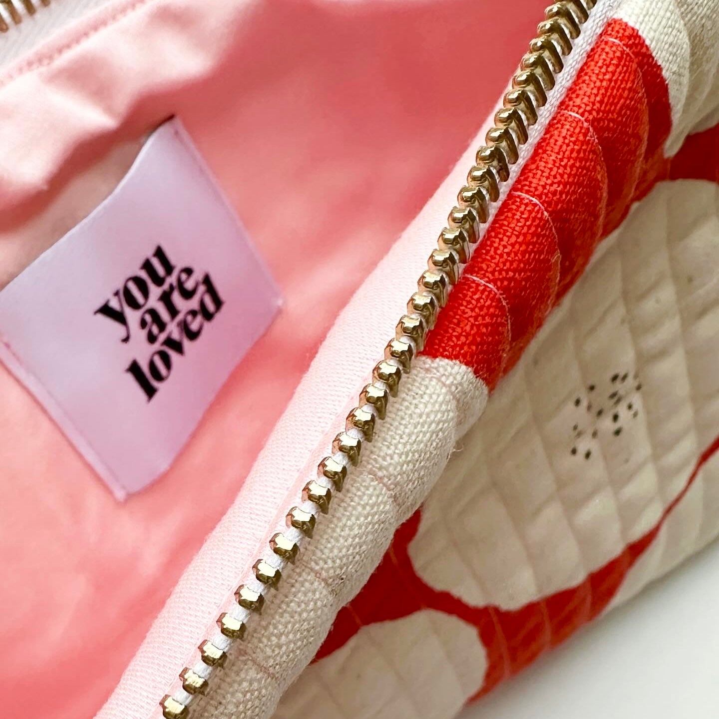 Quilted Clutch - Bright Red