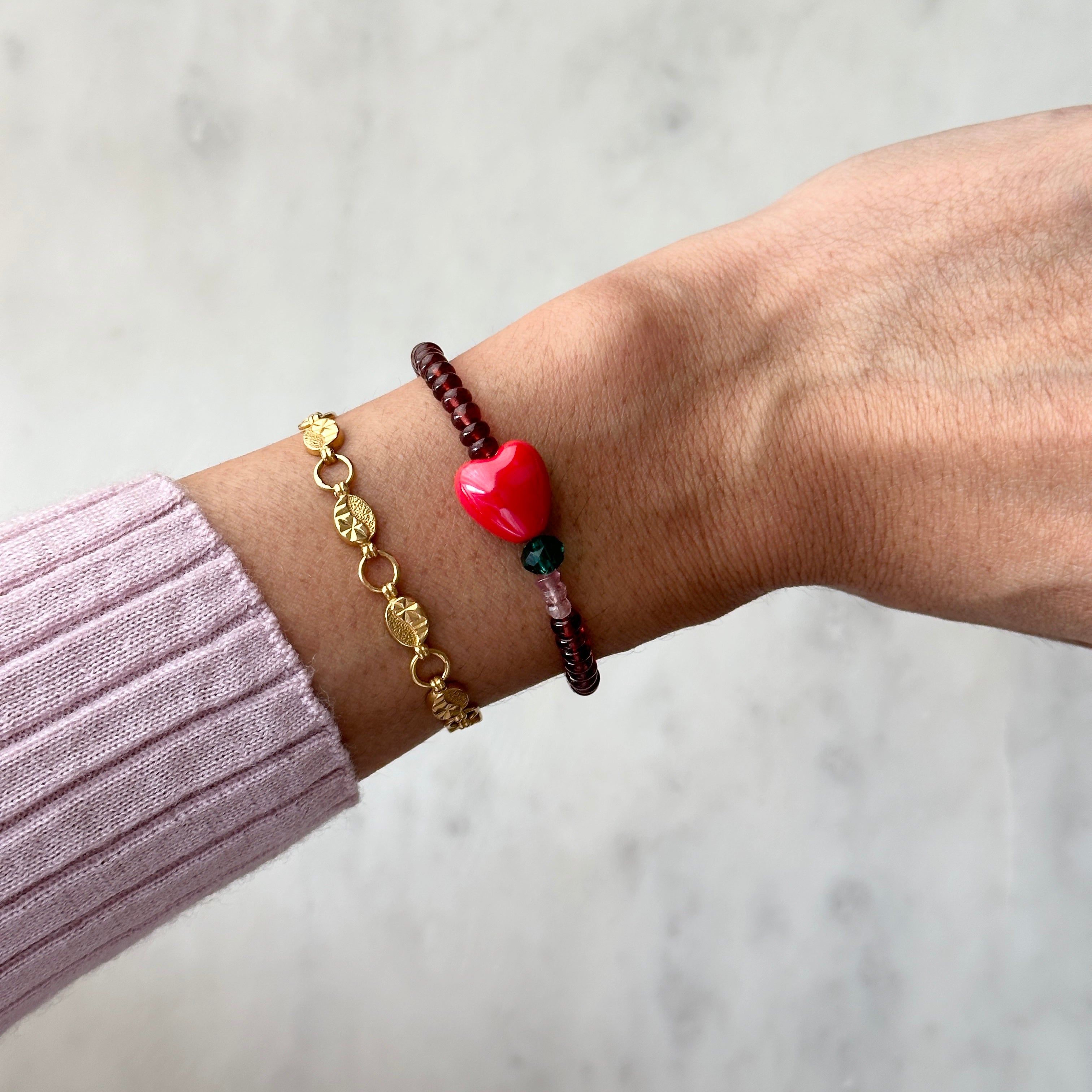 Autumn Heart Bracelet