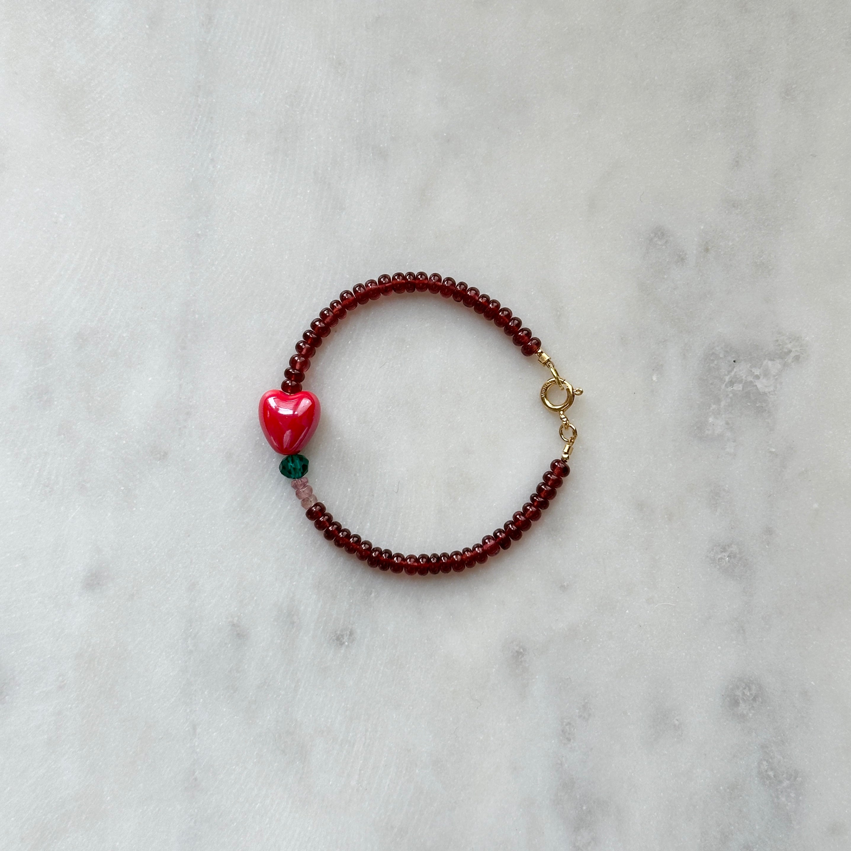 Autumn Heart Bracelet