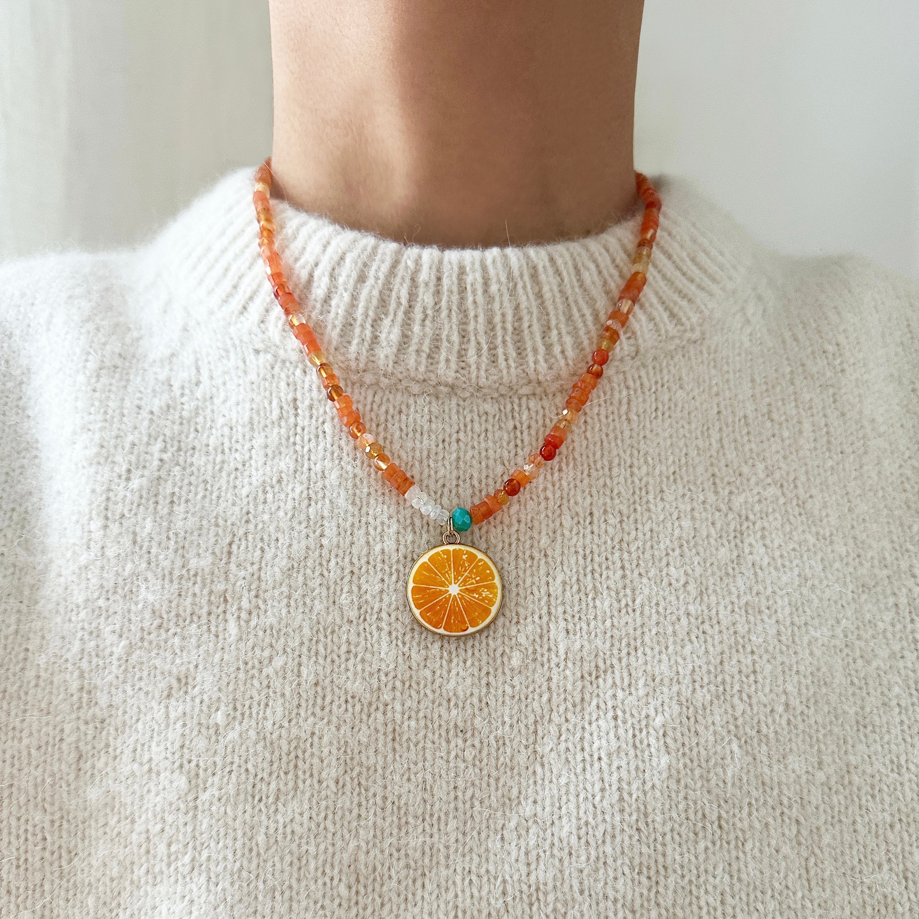 Orange Necklace