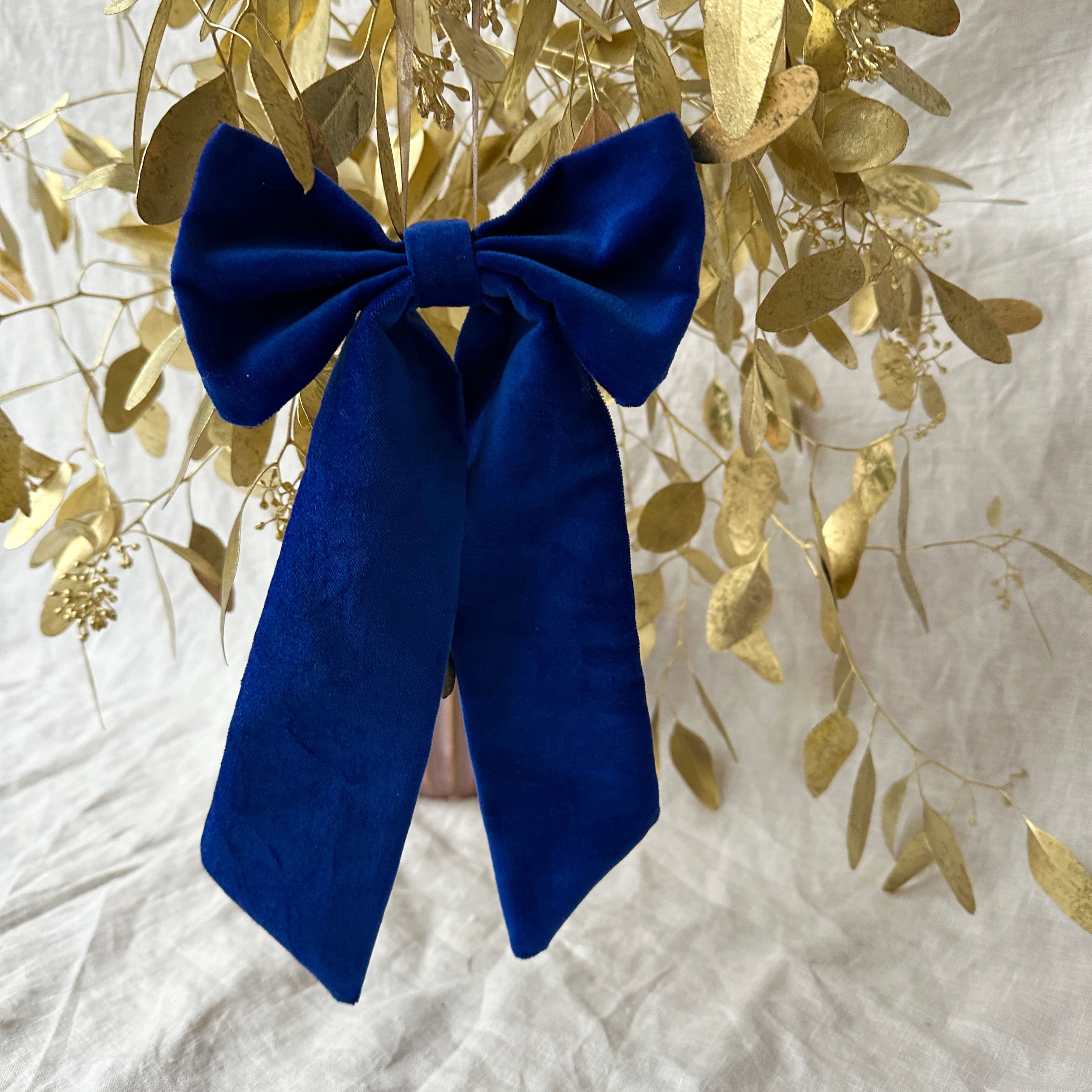 Velvet Bow - Azure Blue