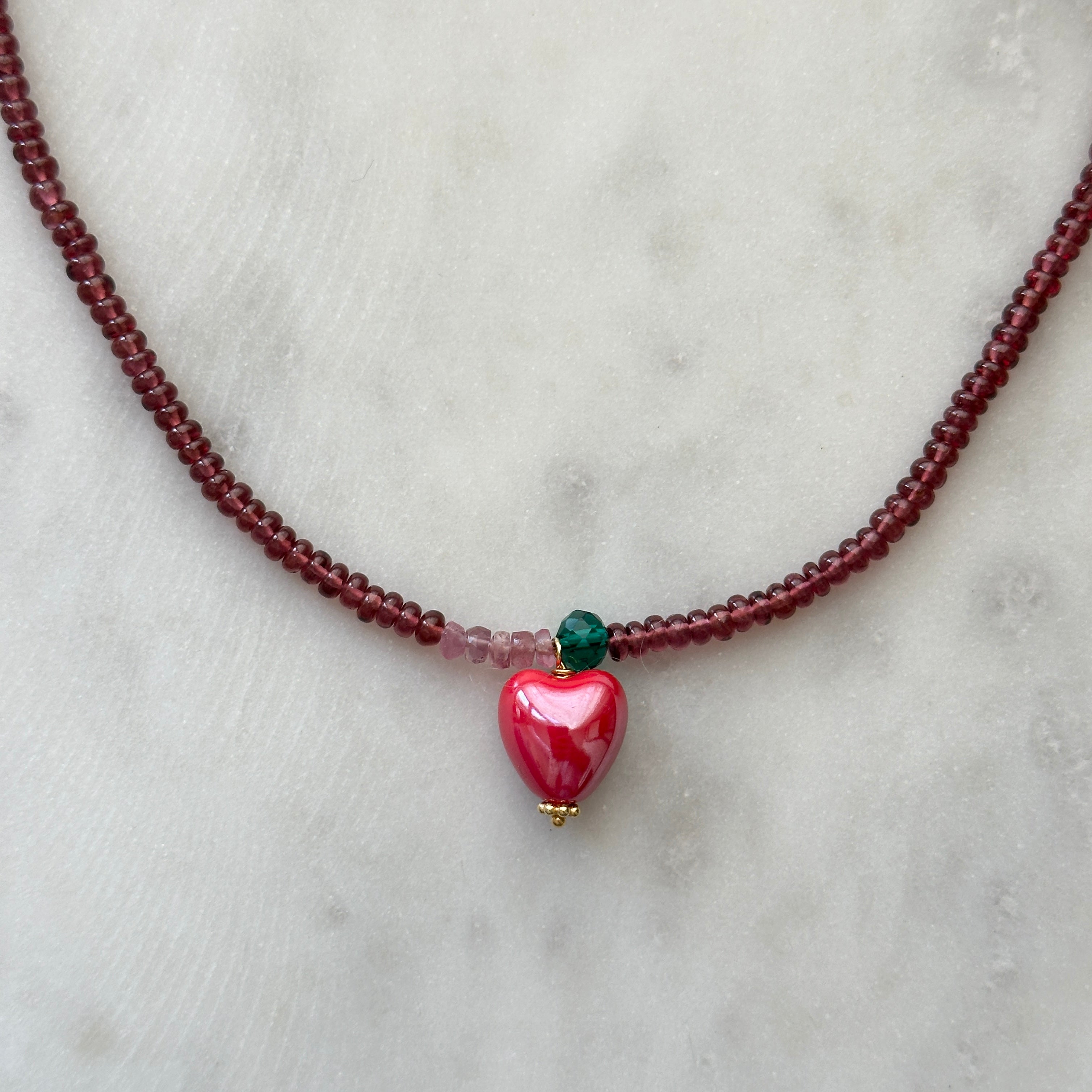 Autumn Heart Necklace