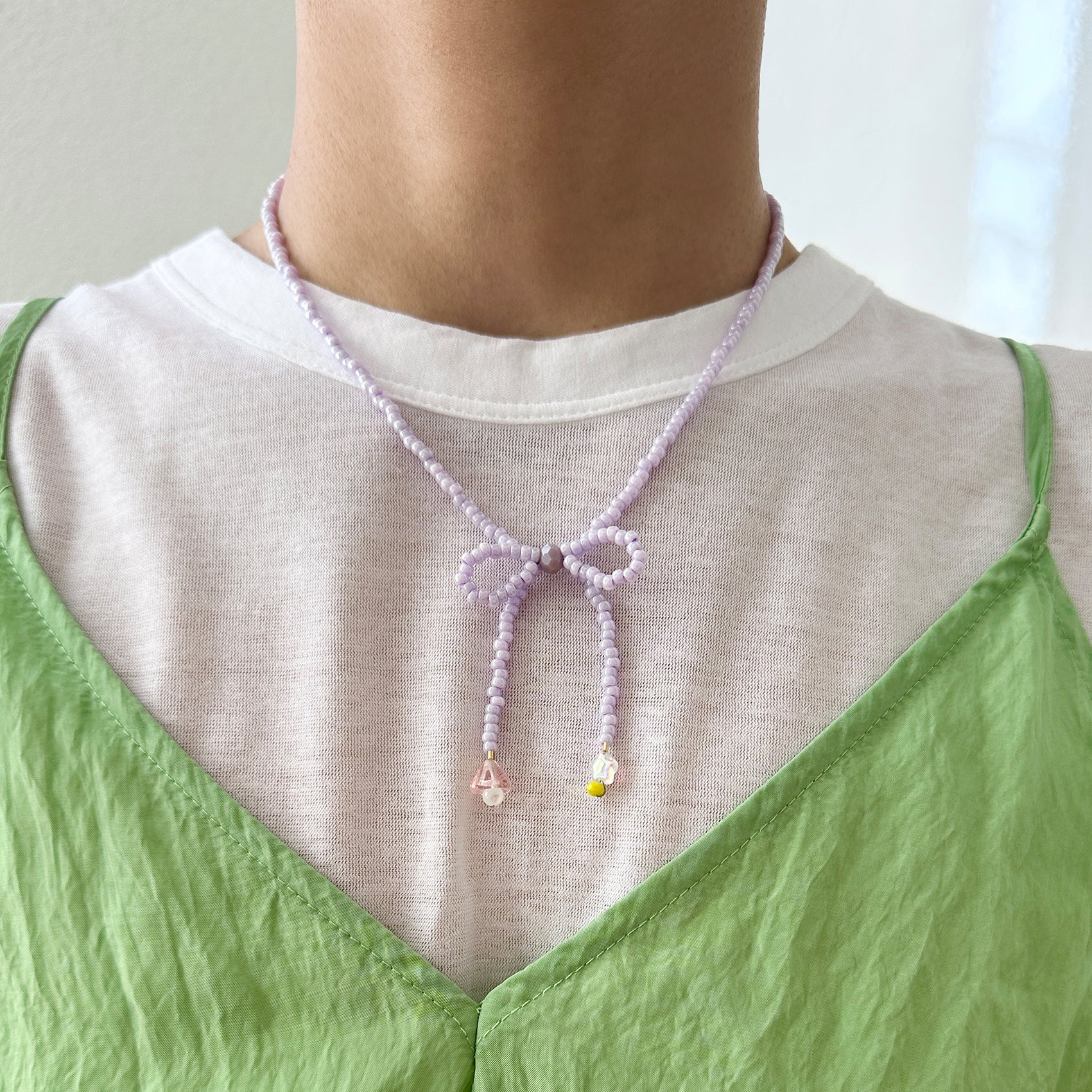 Bow Choker - Lavender