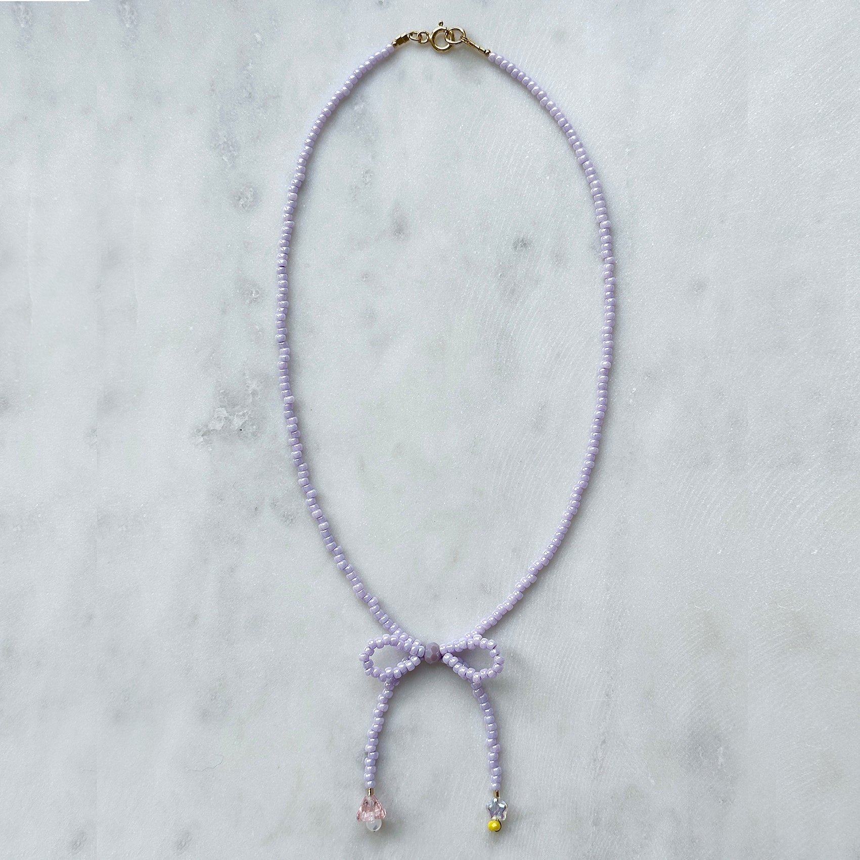 Bow Choker - Lavender