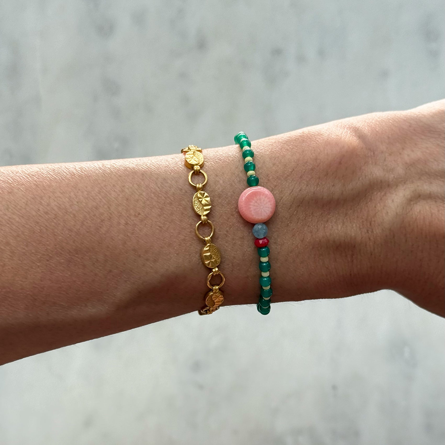 Pink Meadow Bracelet