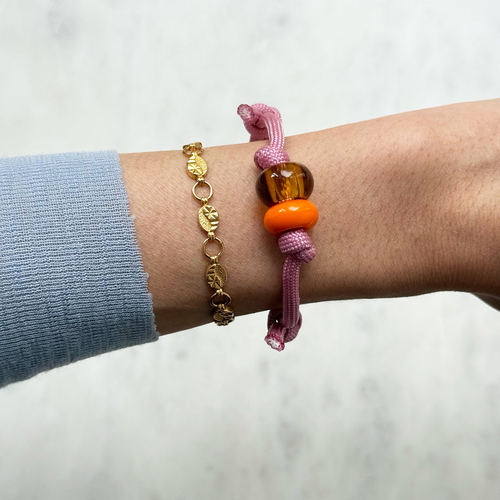 Cord Bracelet - Rose Pink