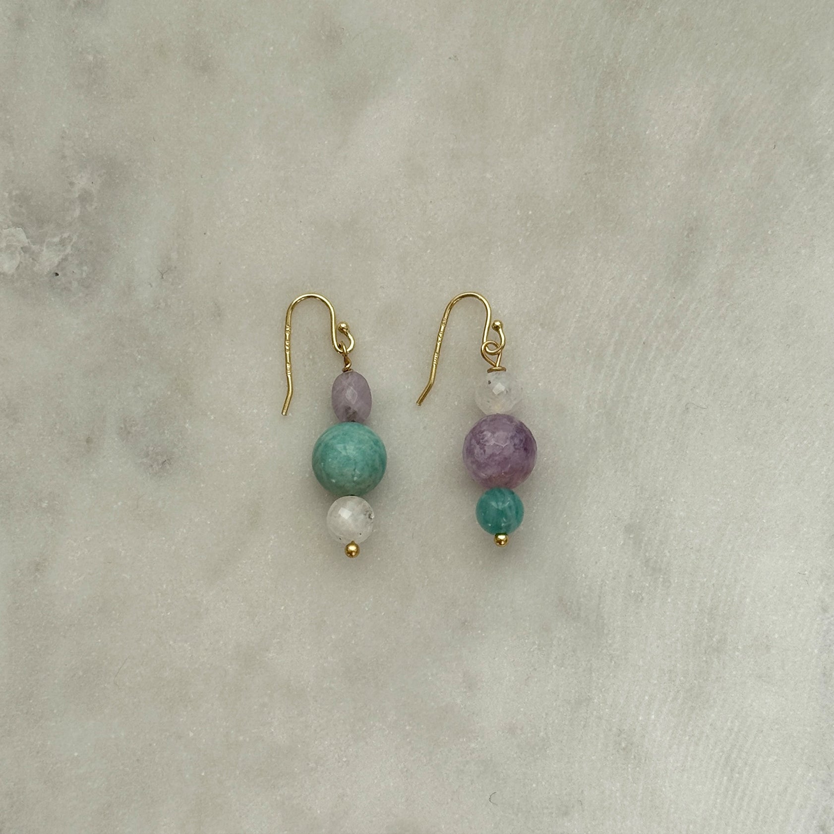 Candy Earrings - Minted Lilac