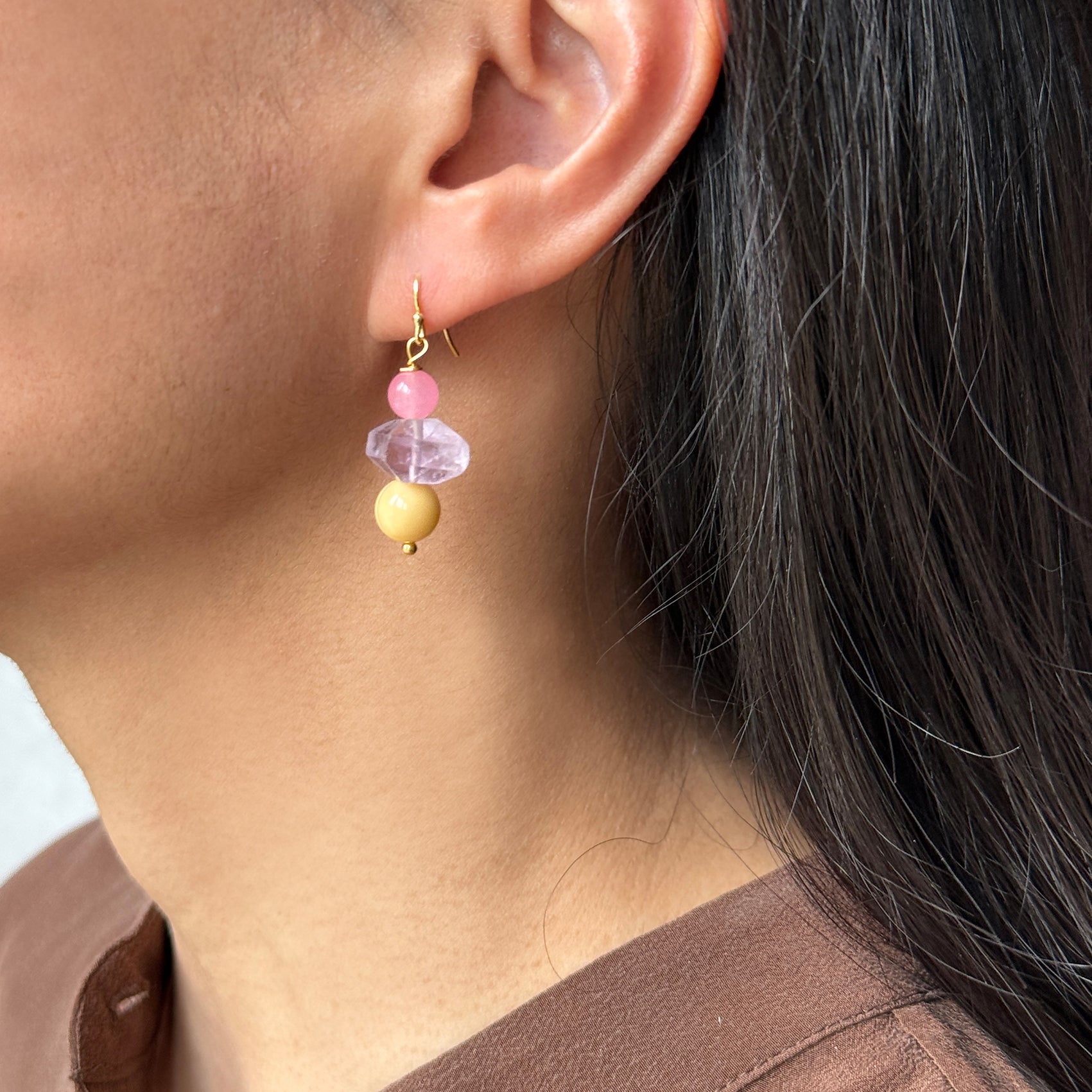 Candy Earrings - Cotton Candy