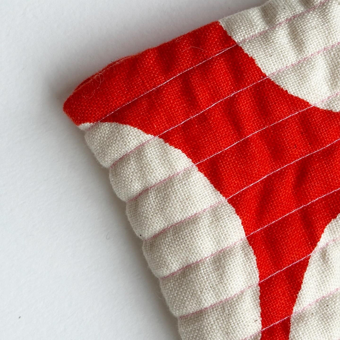 Quilted Coin Purse - Bright red