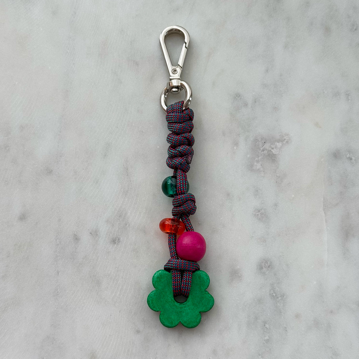 Bag Charm – Green Flower