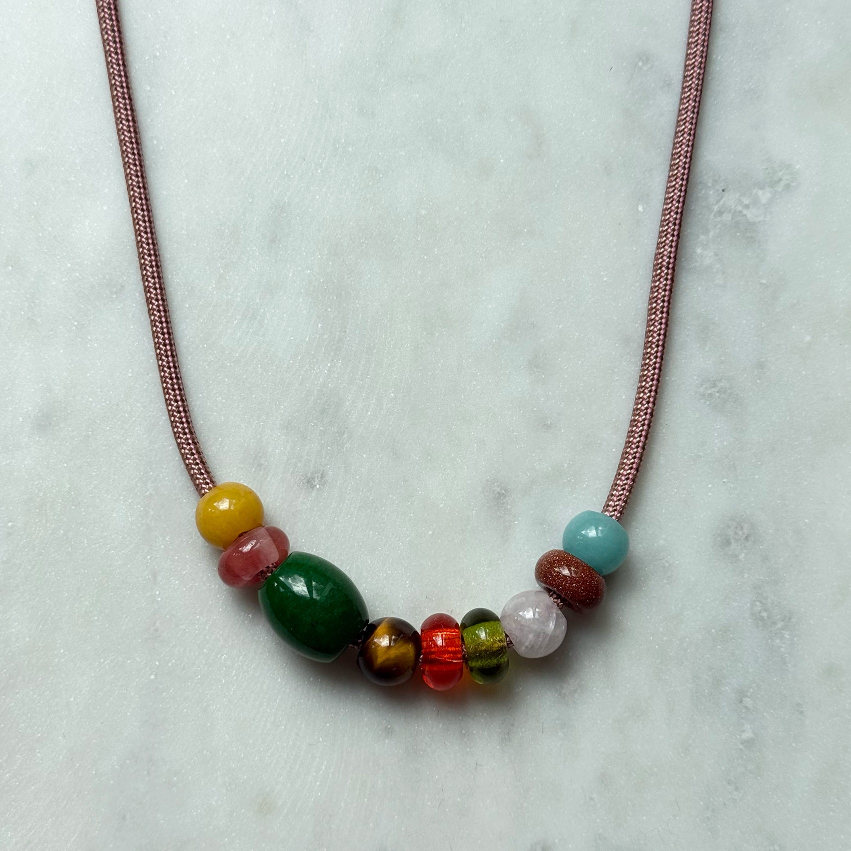 Cord Necklace - Berry