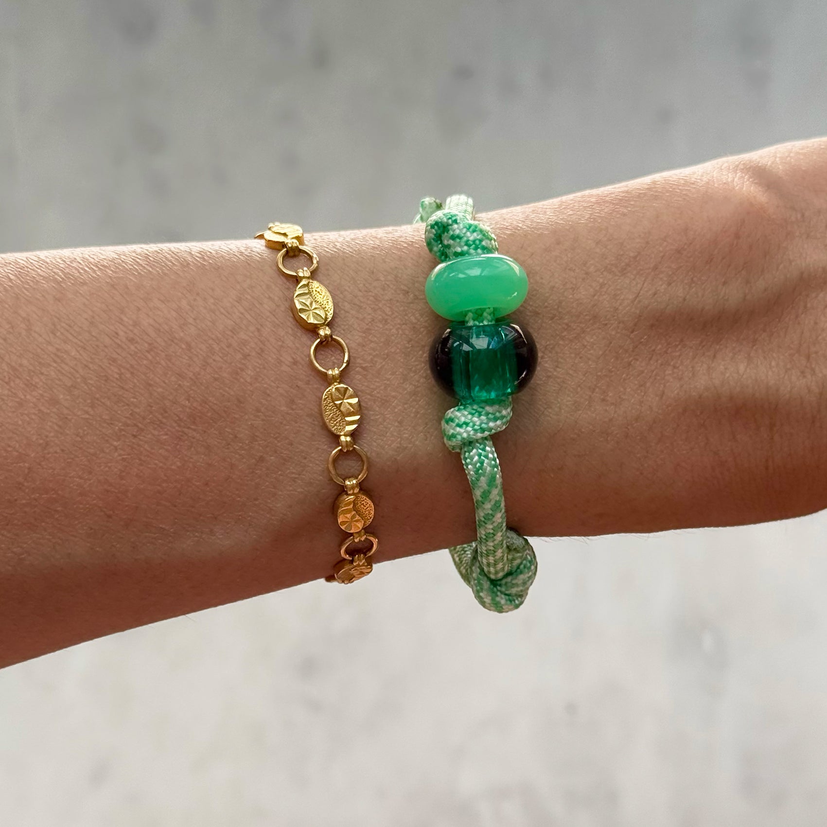 Cord Bracelet - Aqua