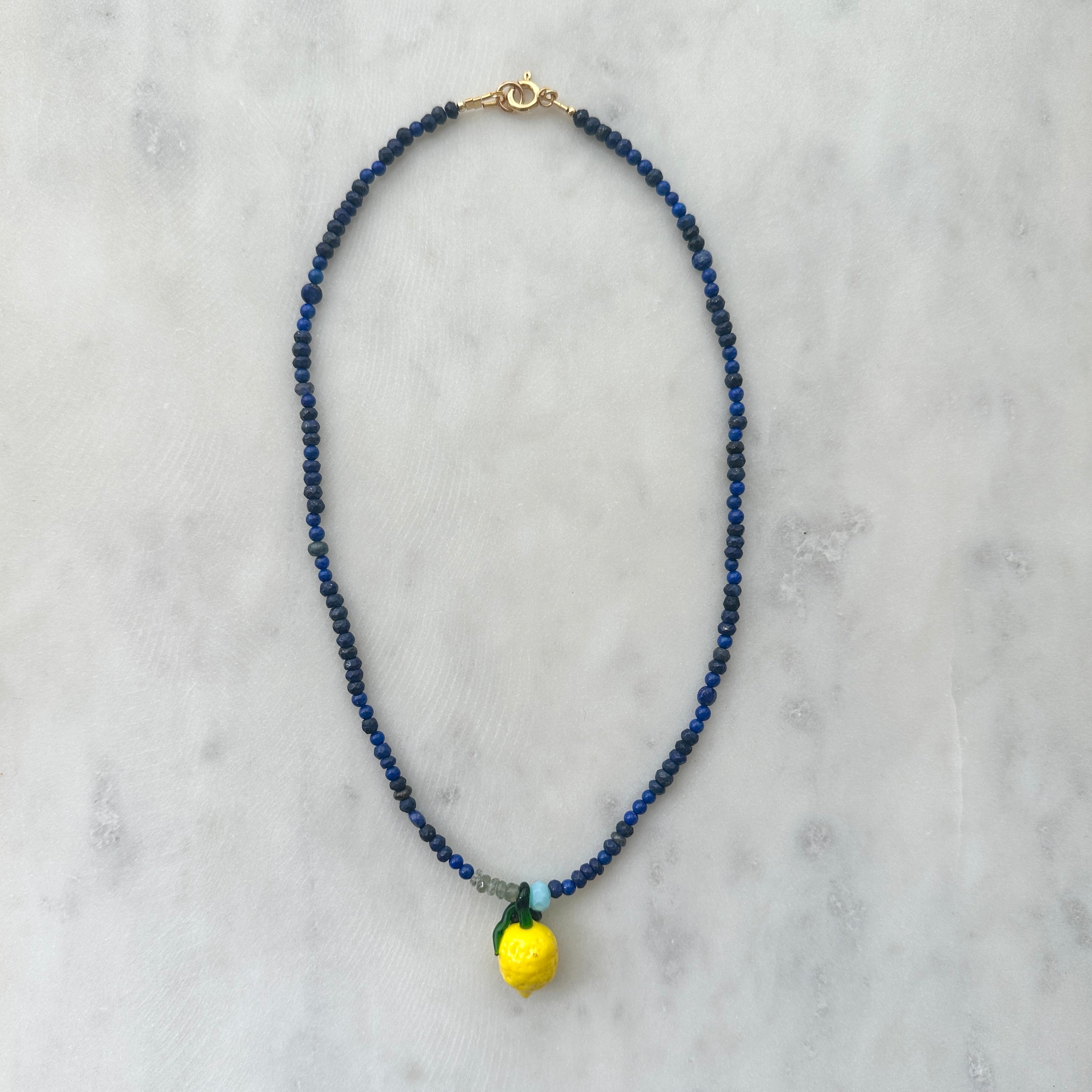 Lemon at Midnight Necklace