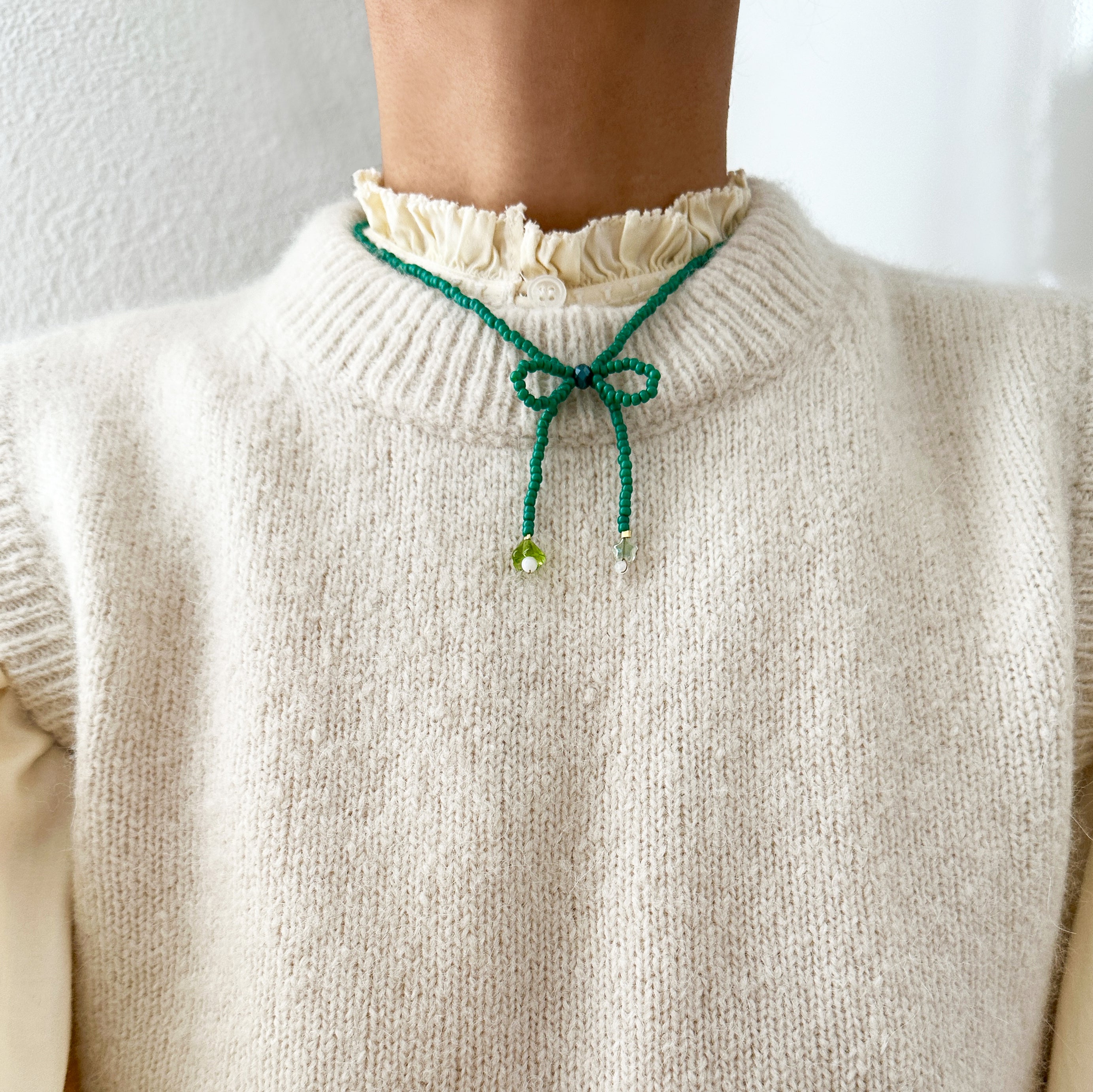 Bow Choker - Green