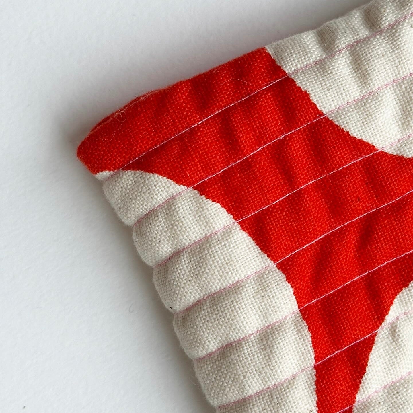 Quilted Clutch - Bright Red