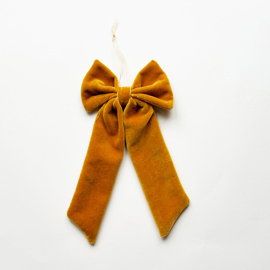 Velvet Bow - Golden Yellow
