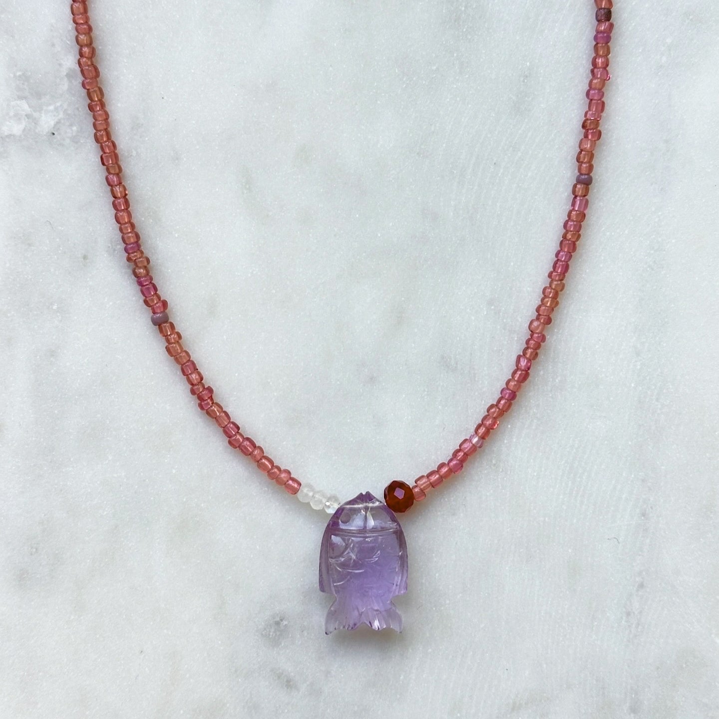 Amethyst Fish - Sheer Pink
