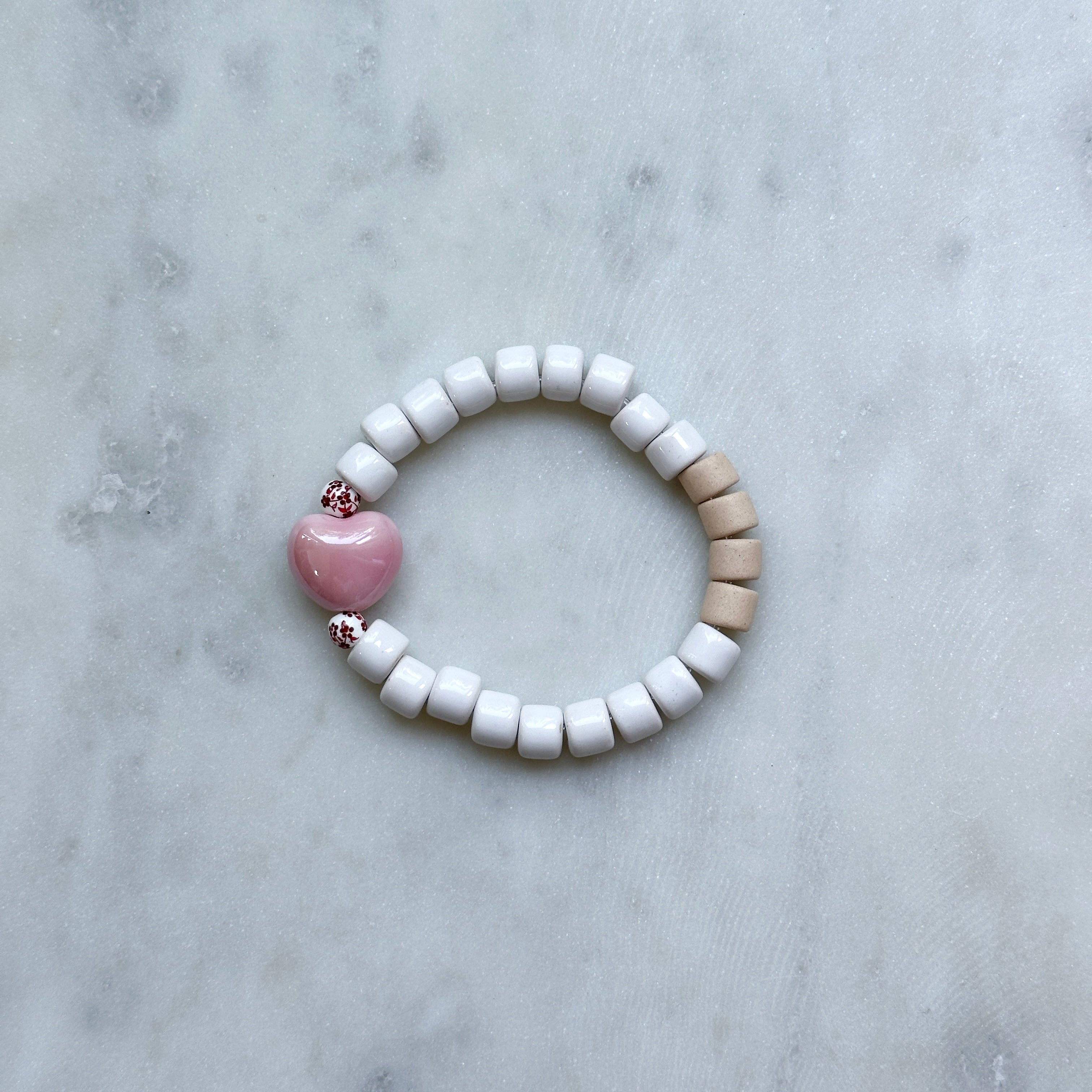 Close To My Heart Bracelet - All White Blush