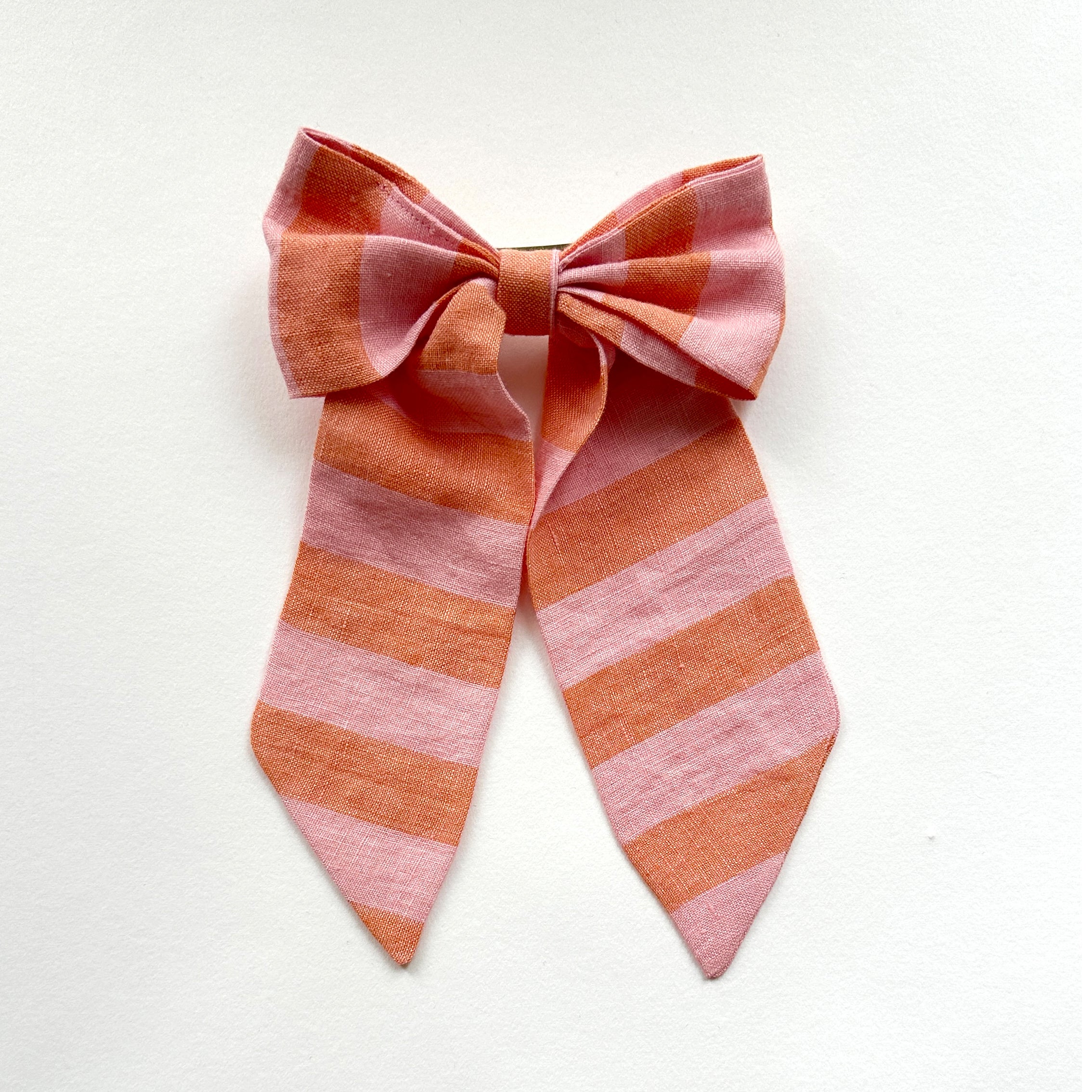 Oversized Hair Bow - Flamingo