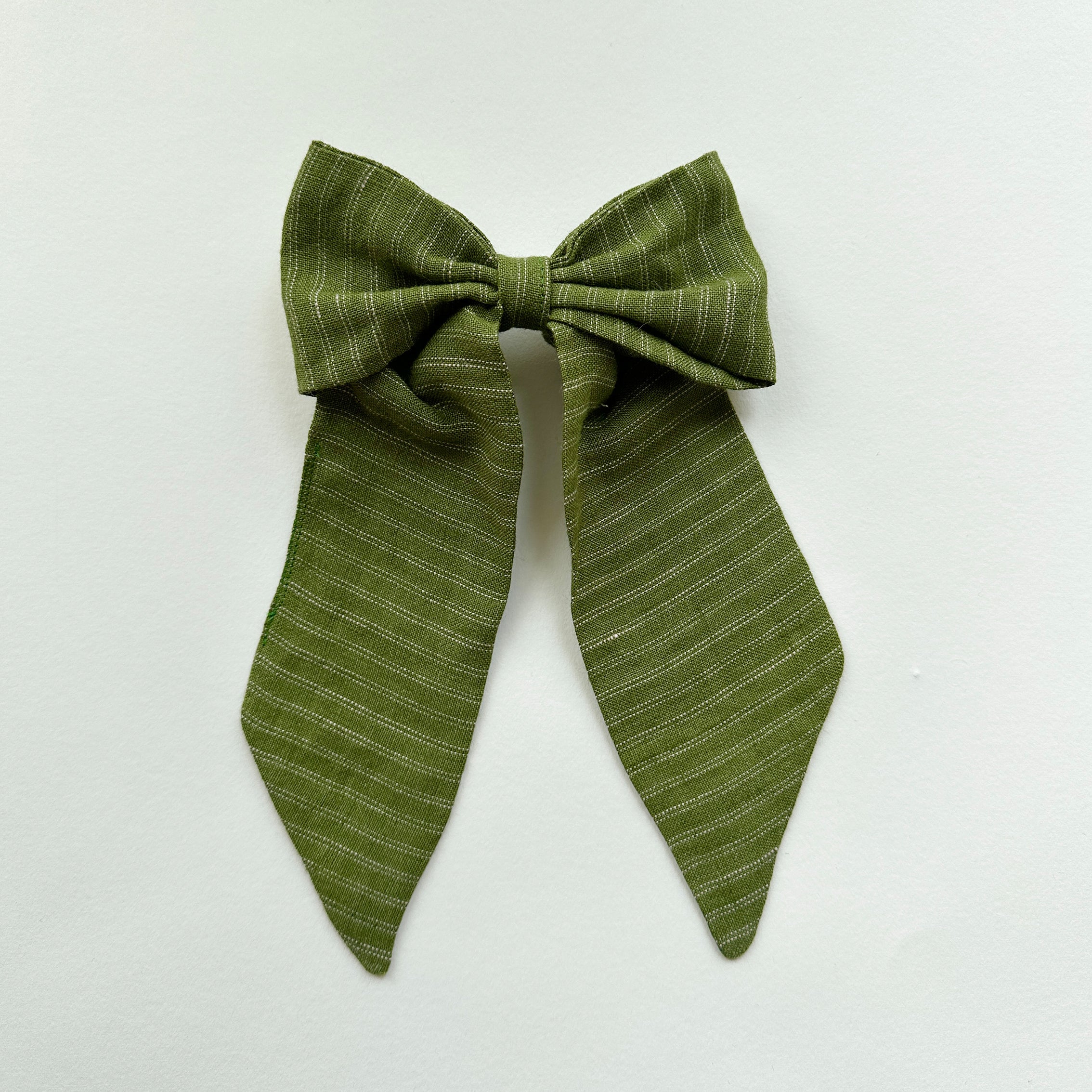 Overised Hair Bow - Matcha