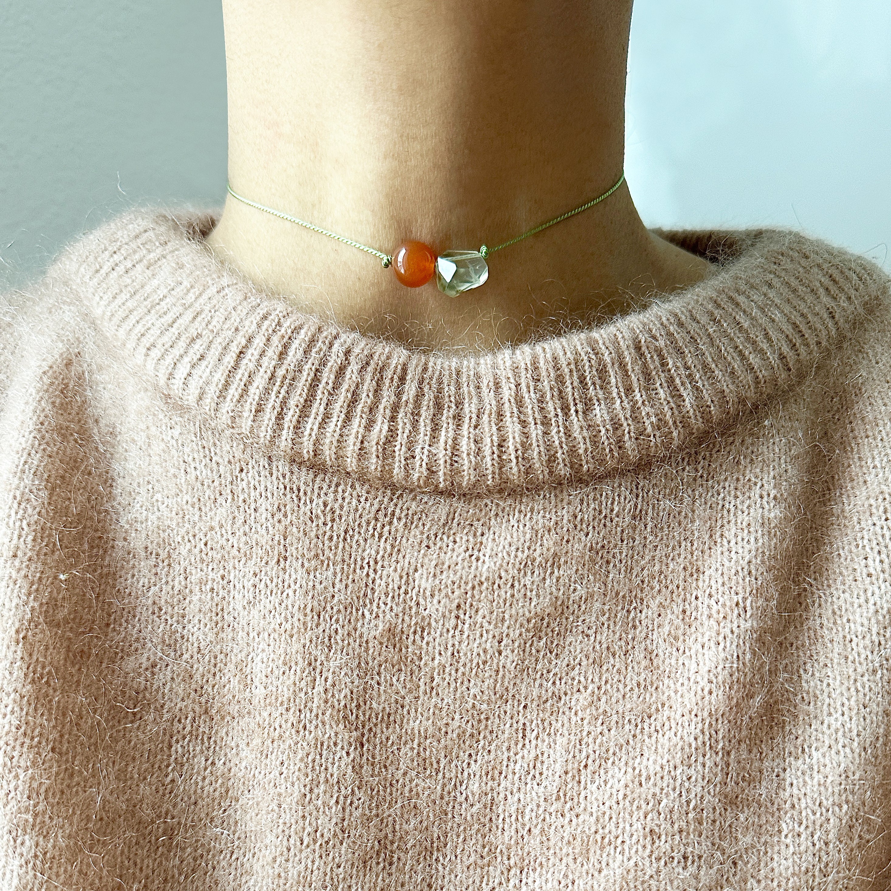 Dream & Calmness (Prehnite & Carnelian)