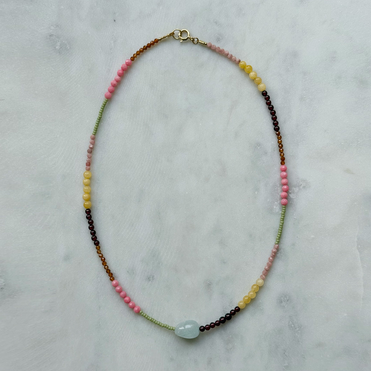 Little Compositions – Aquamarine Necklace
