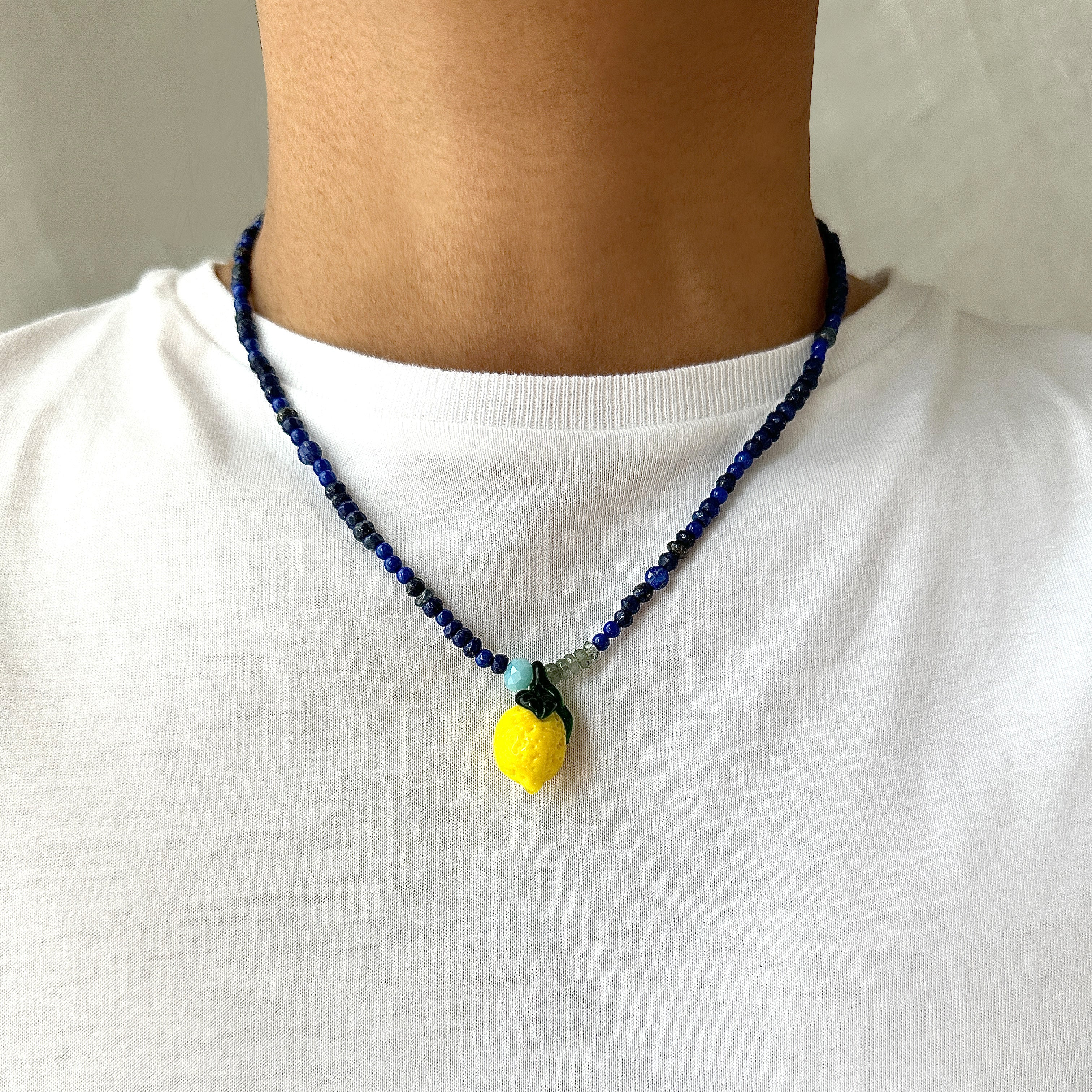 PRE - ORDER - Lemon at Midnight Necklace
