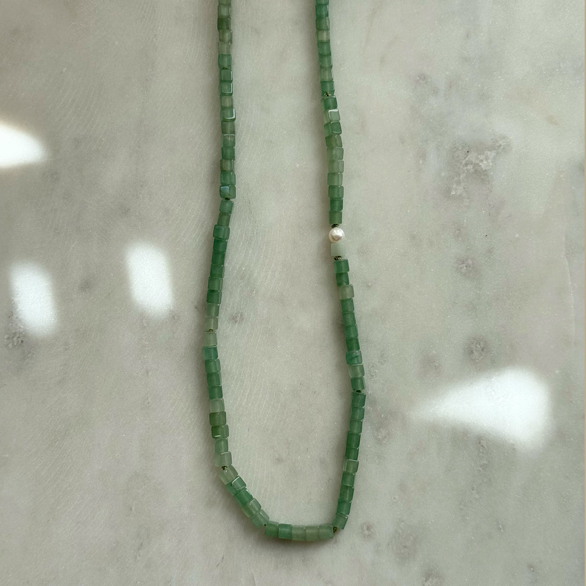 Flowy Necklace - Amazonit