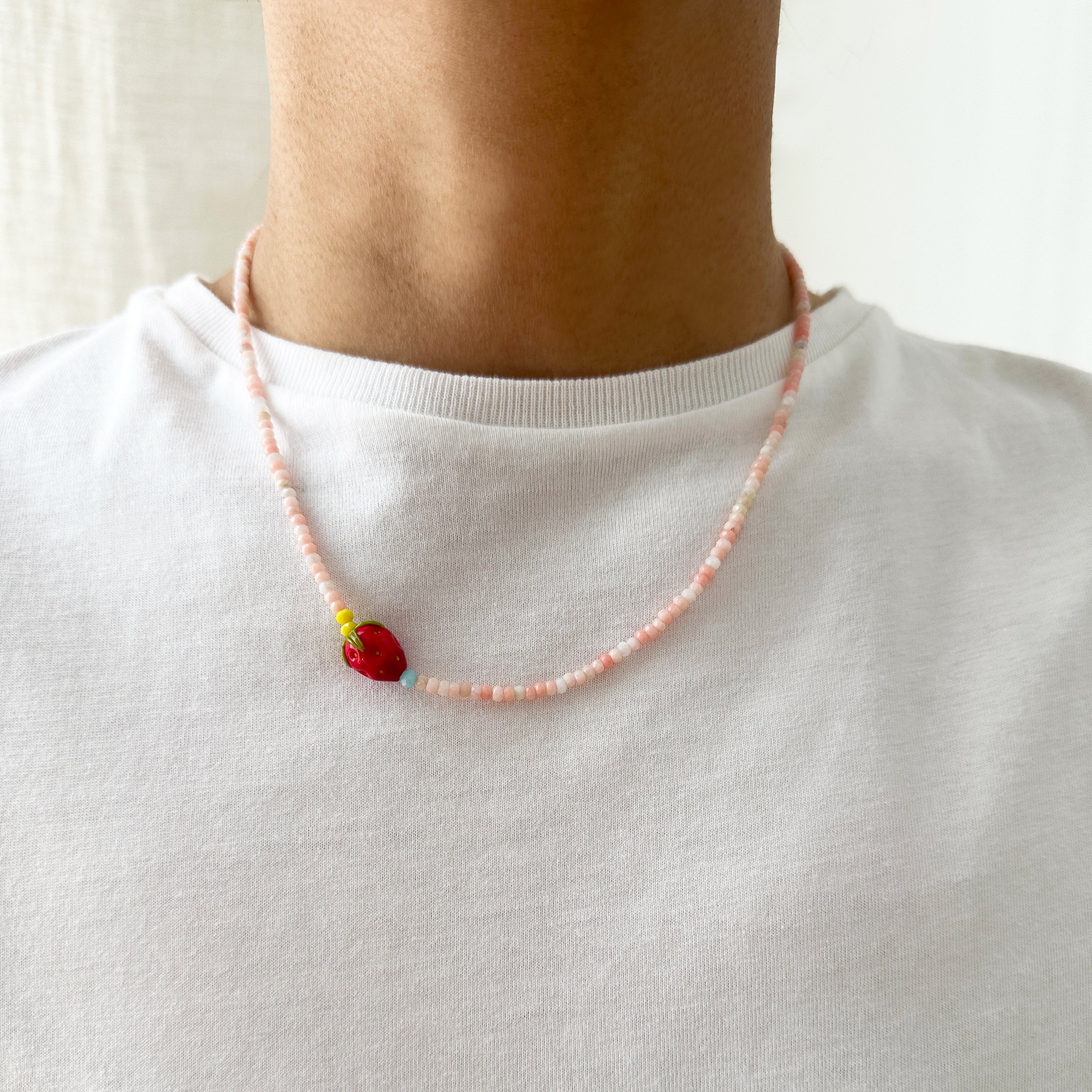 Petite Strawberry Necklace