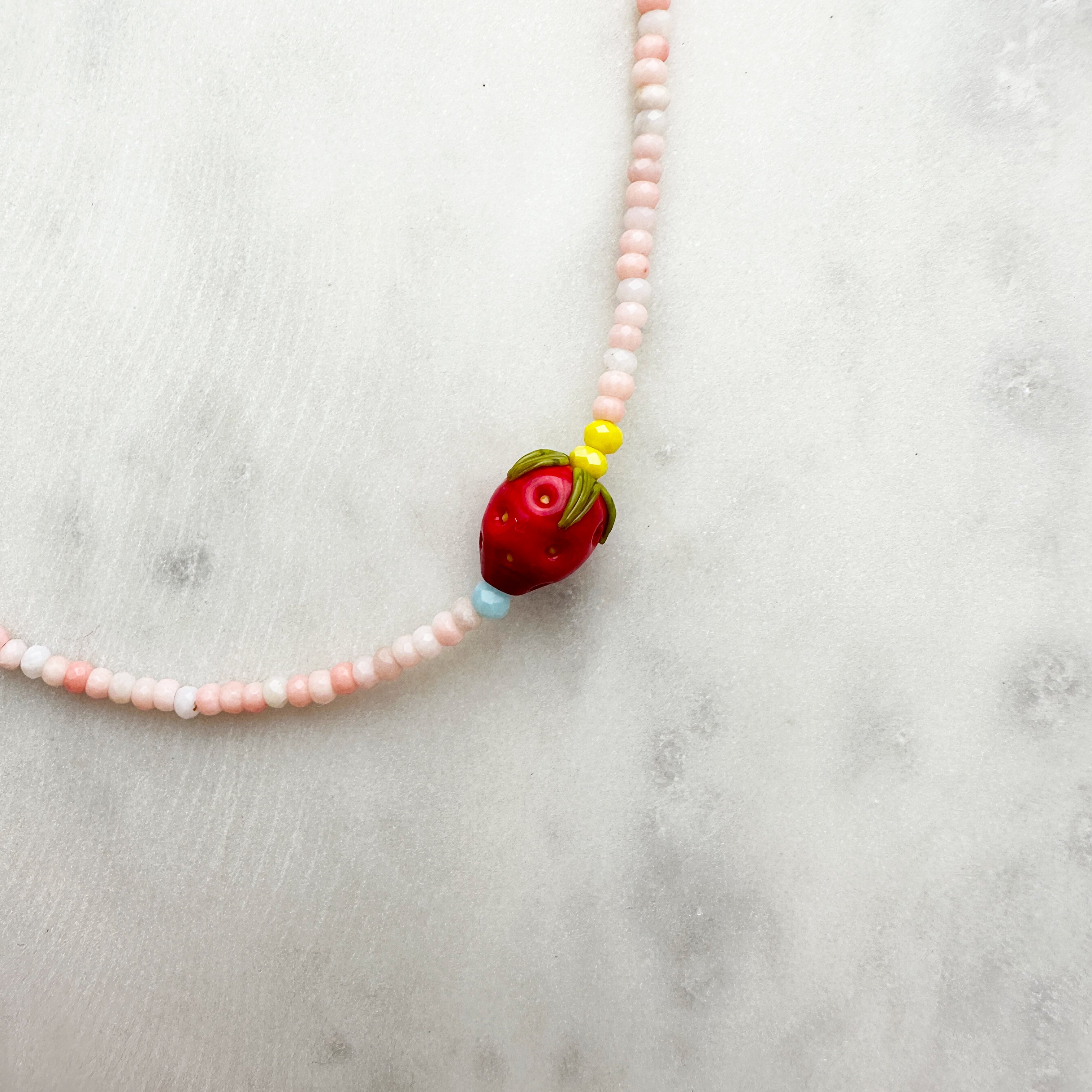 Petite Strawberry Necklace