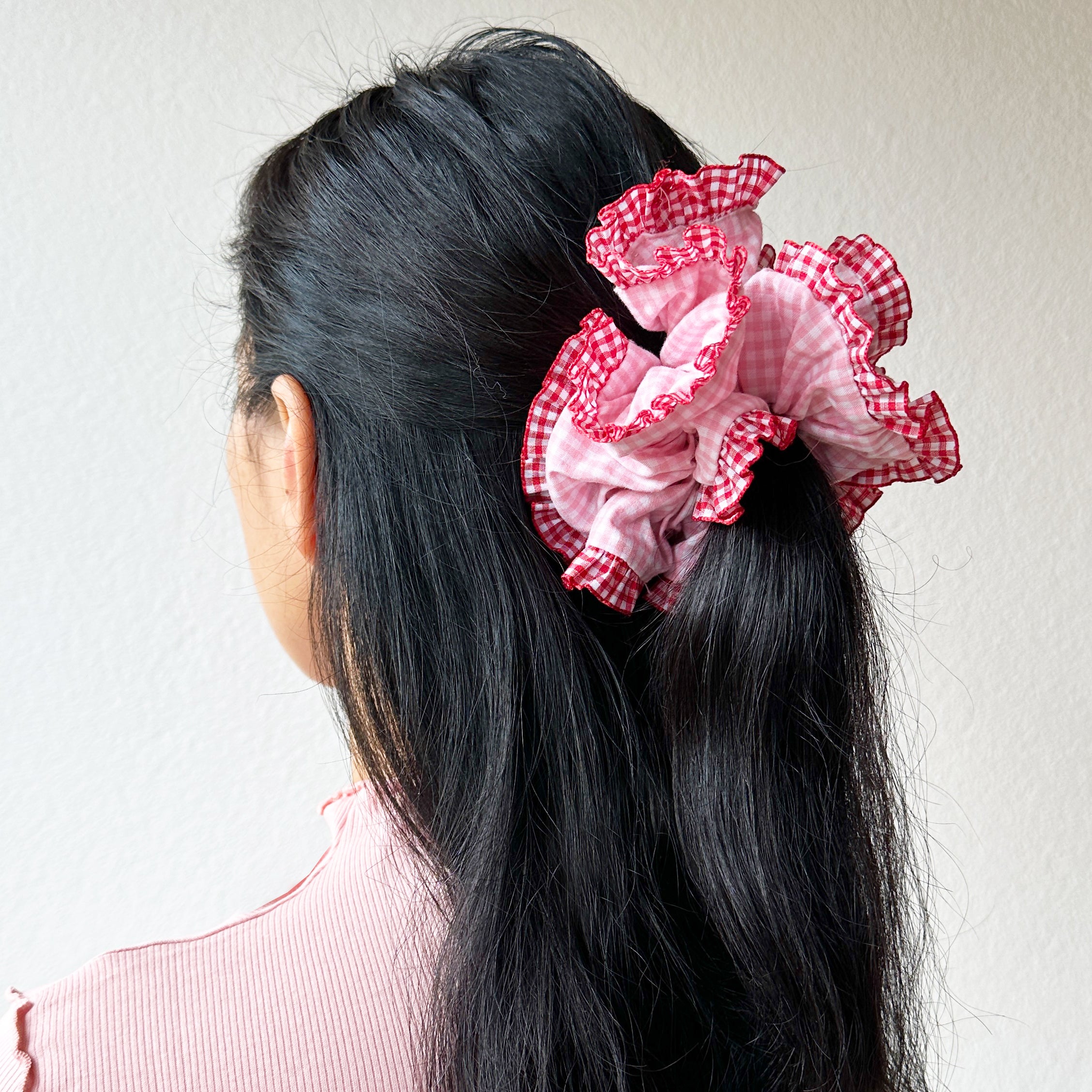Oversized Scrunchie - Vichy Marmelade
