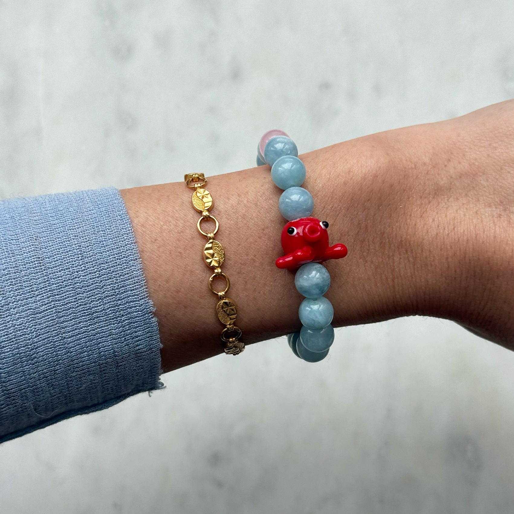 Red Octopus Bracelet