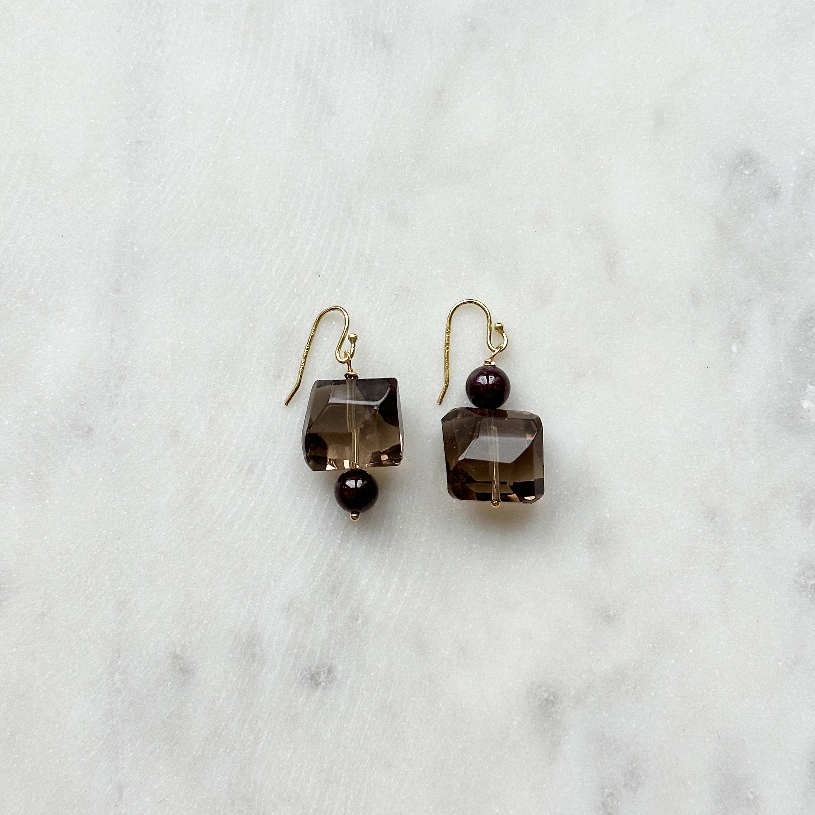 Positive Thougths (Smoky Quarz) Earrings