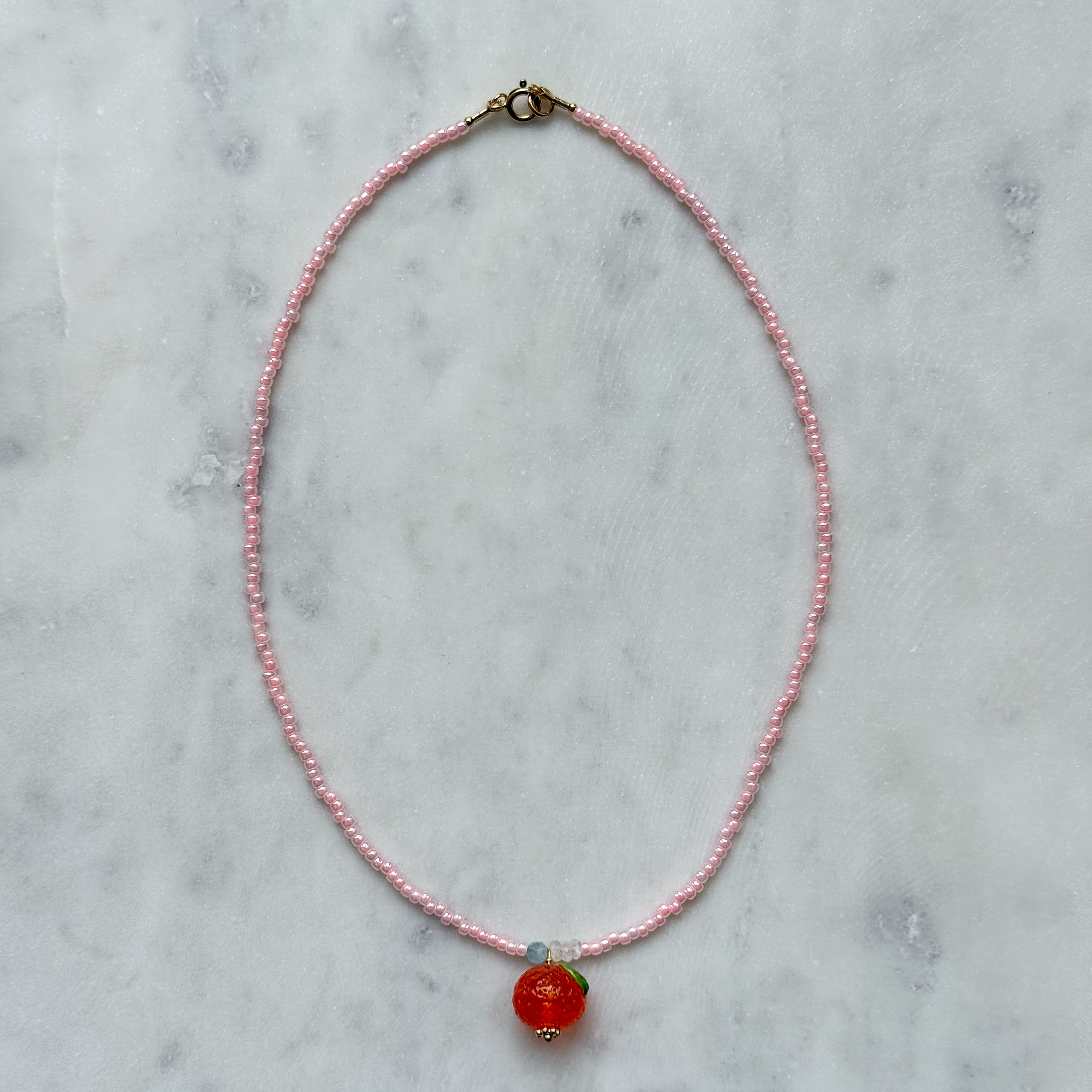 Pink Orange Necklace