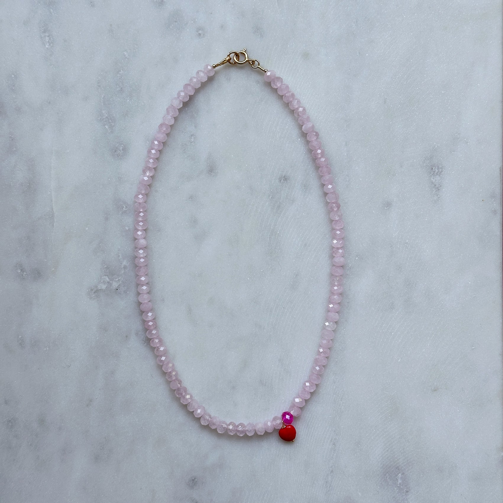 Rosé and Petite Red Heart