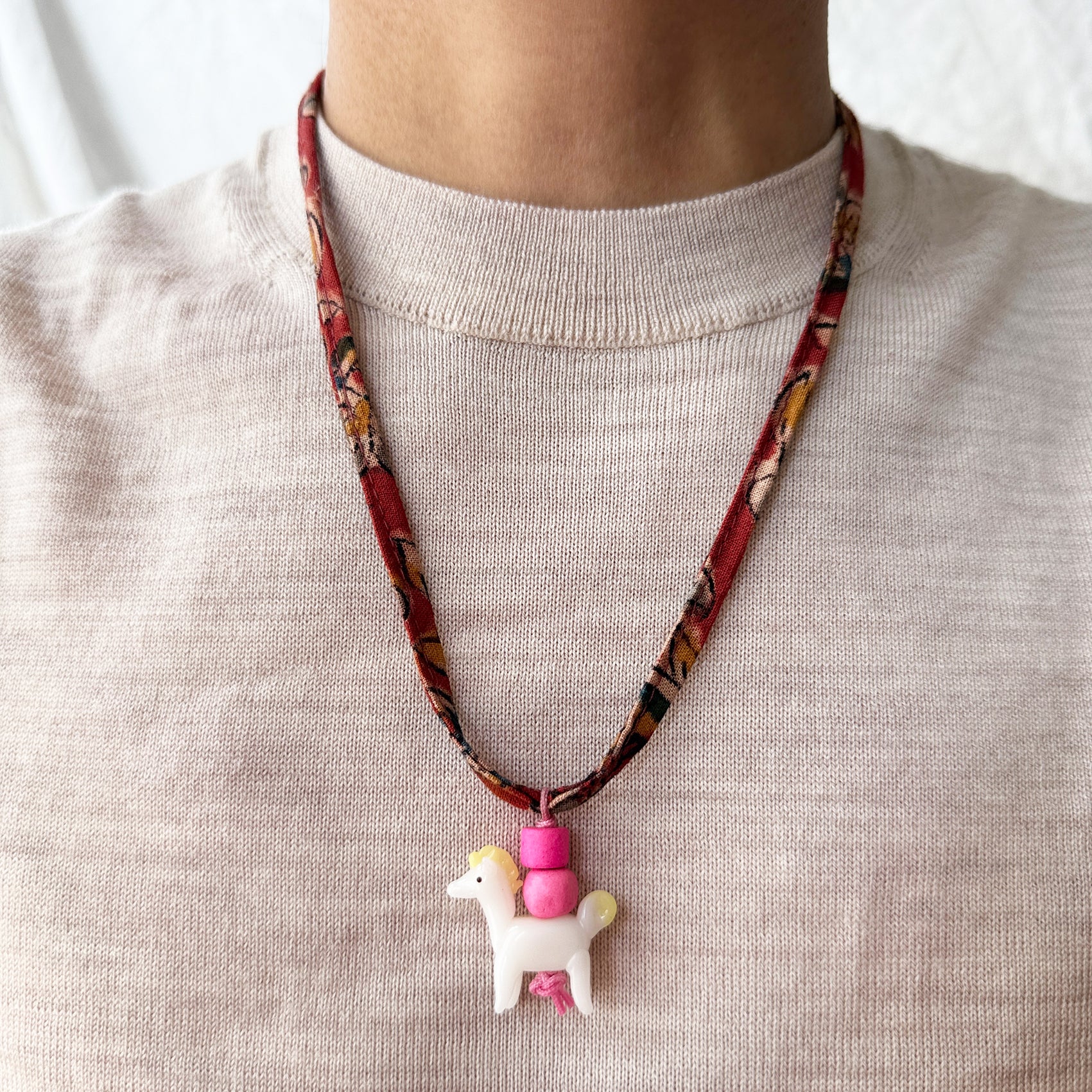 Pink Pony Ribbon (Pink or Rosewood)