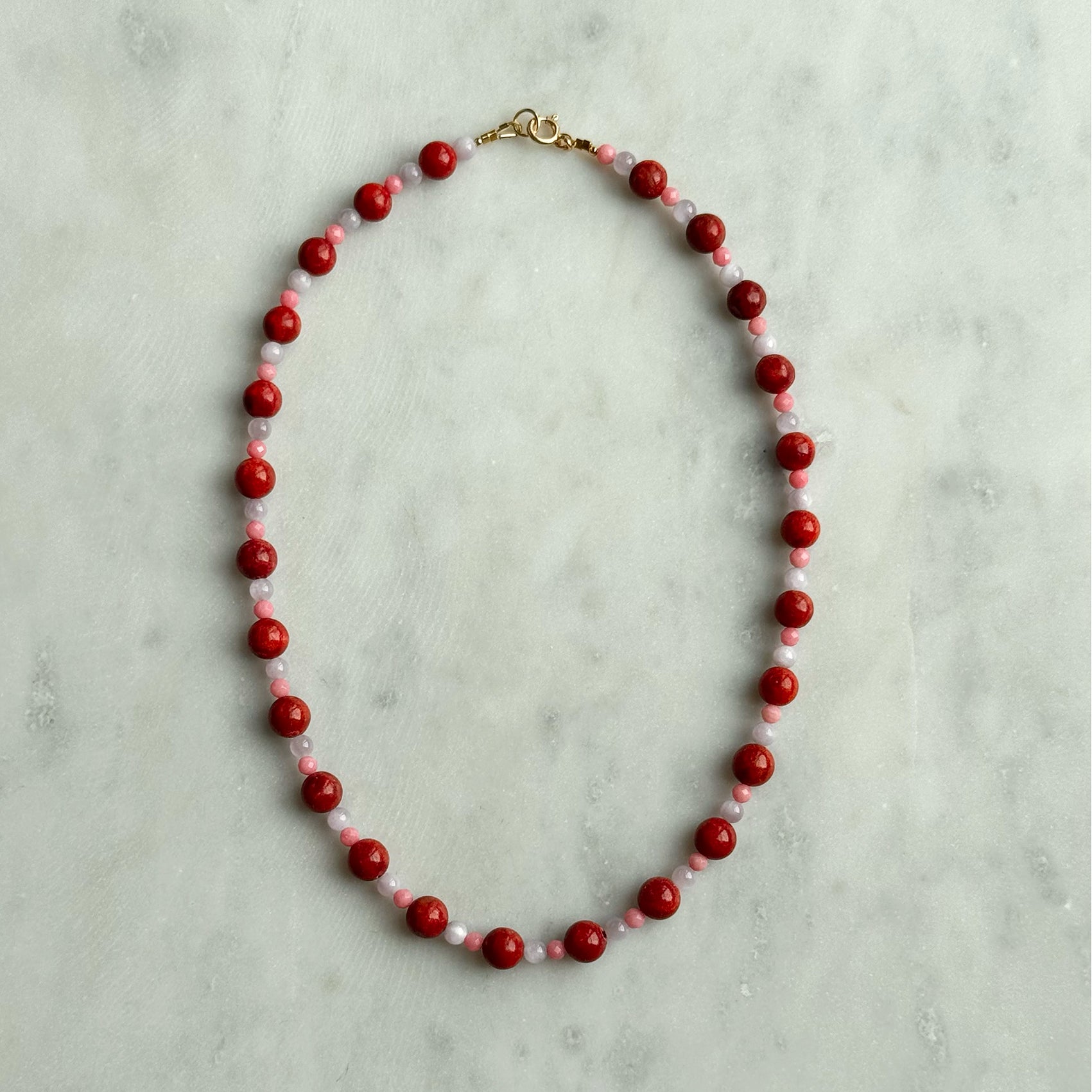 Poppy & Lilac Necklace