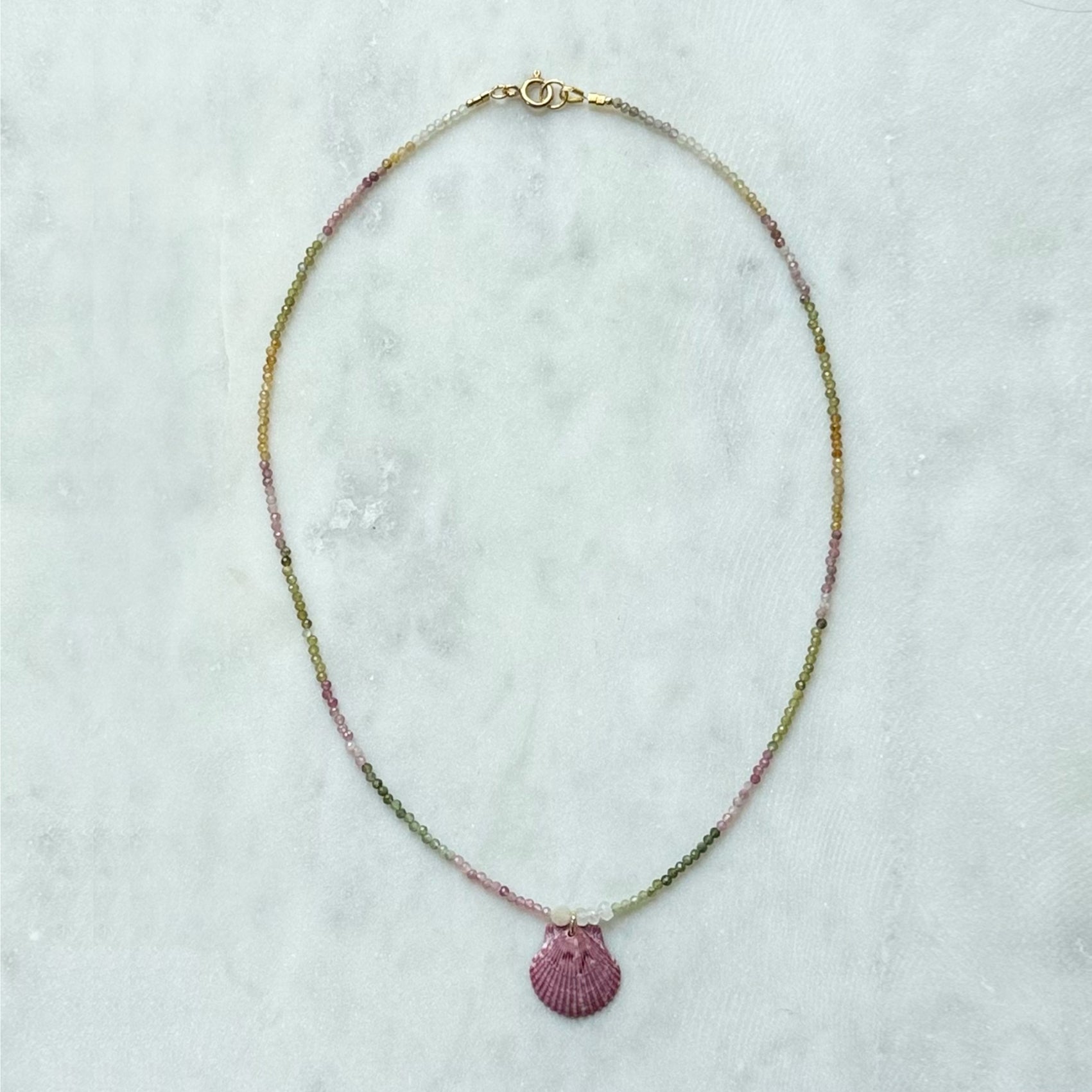 Petite Lilac Shell Necklace