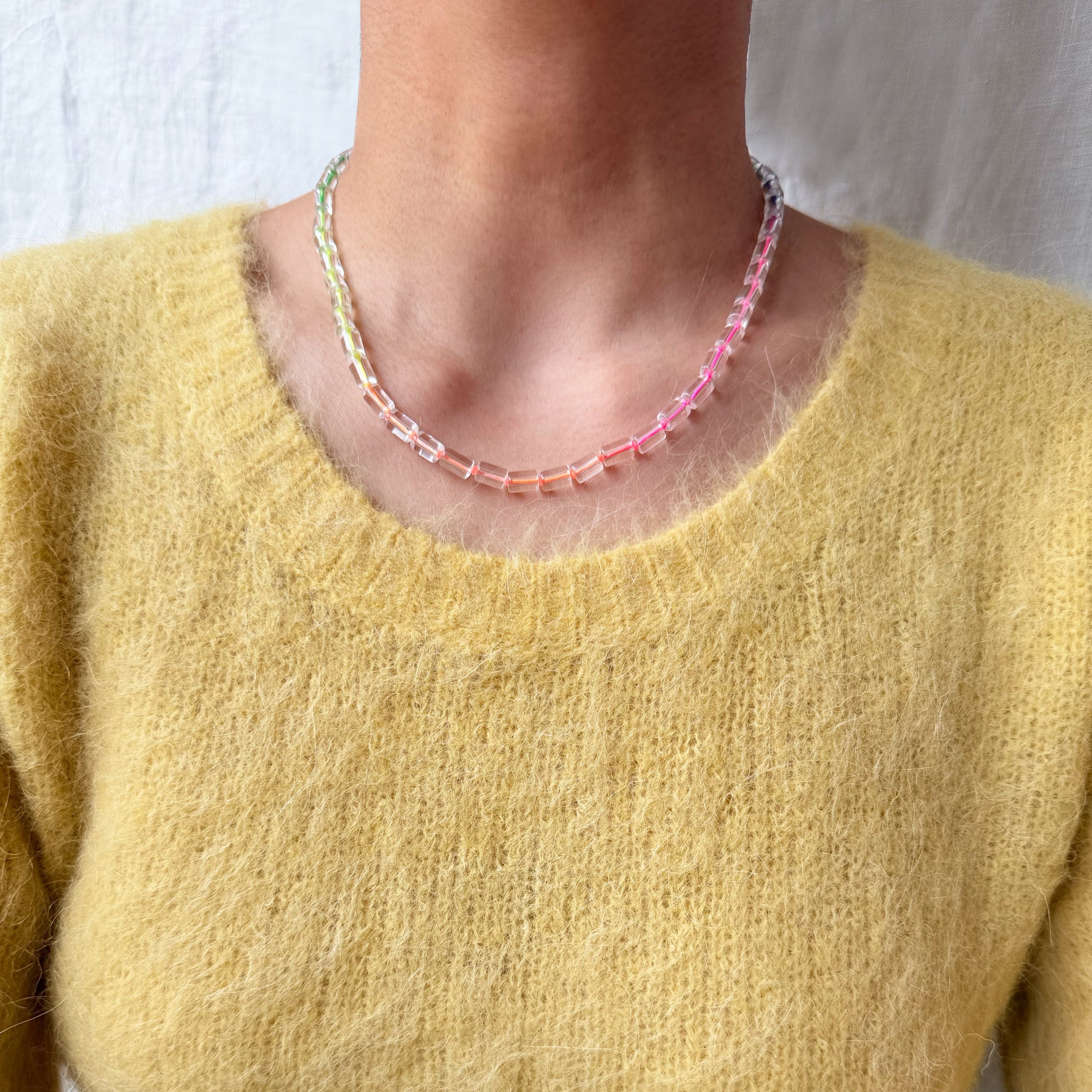 Rainbow Cubes Necklace