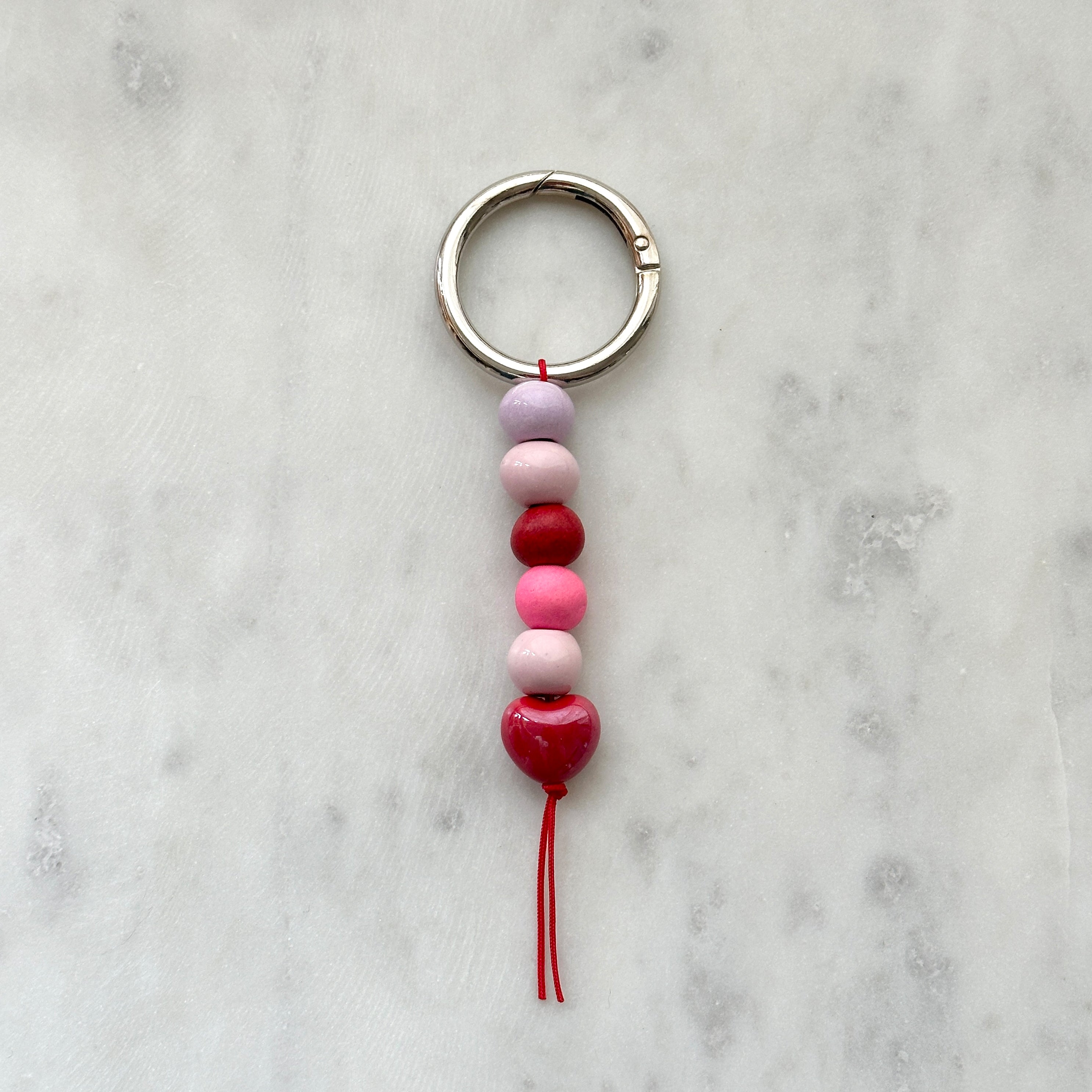 Bag/Key Charm - Red Heart