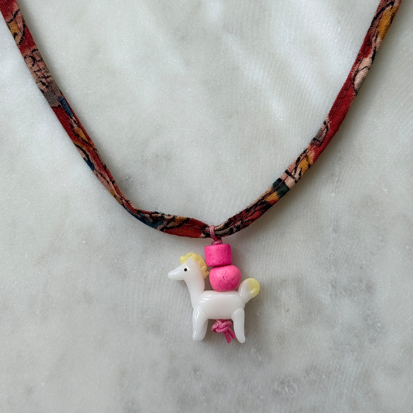Pink Pony Ribbon (Pink or Rosewood)
