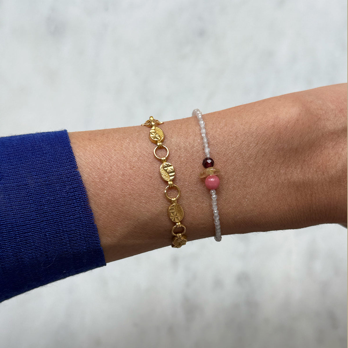 Tiny Treasures Bracelet – Garnet/Citrin/Tulit