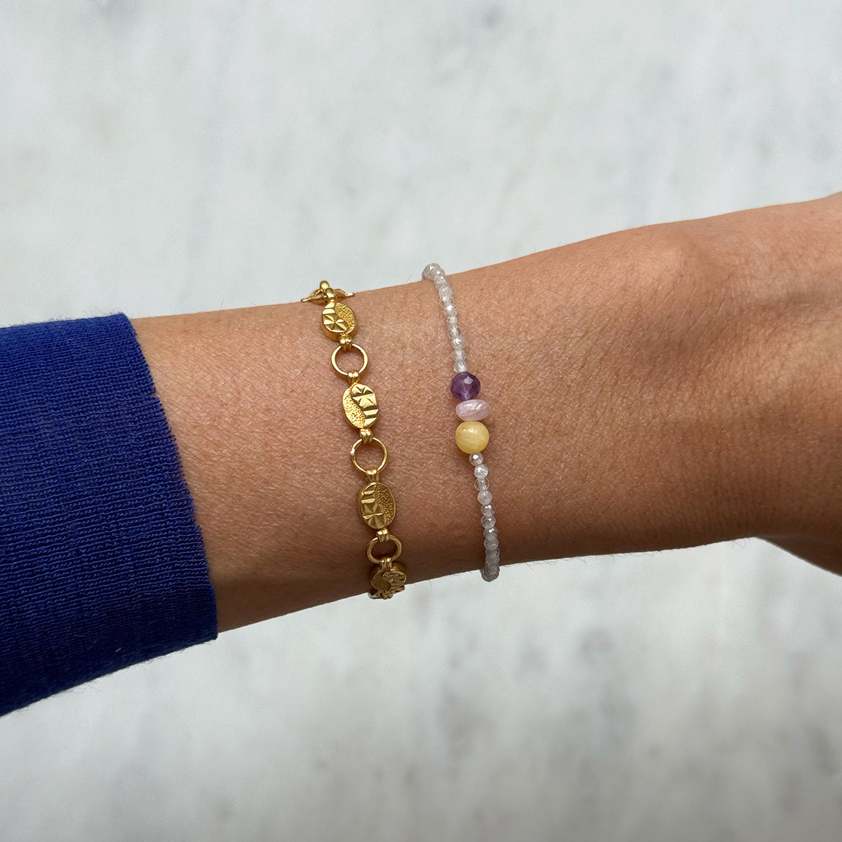 Tiny Treasures Bracelet – Amethyst/Andenopal/Calcit