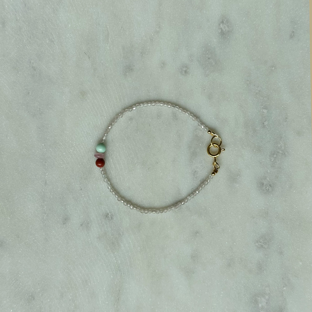 Tiny Treasures Bracelet – Chrysopras/Amethyst/Jasper