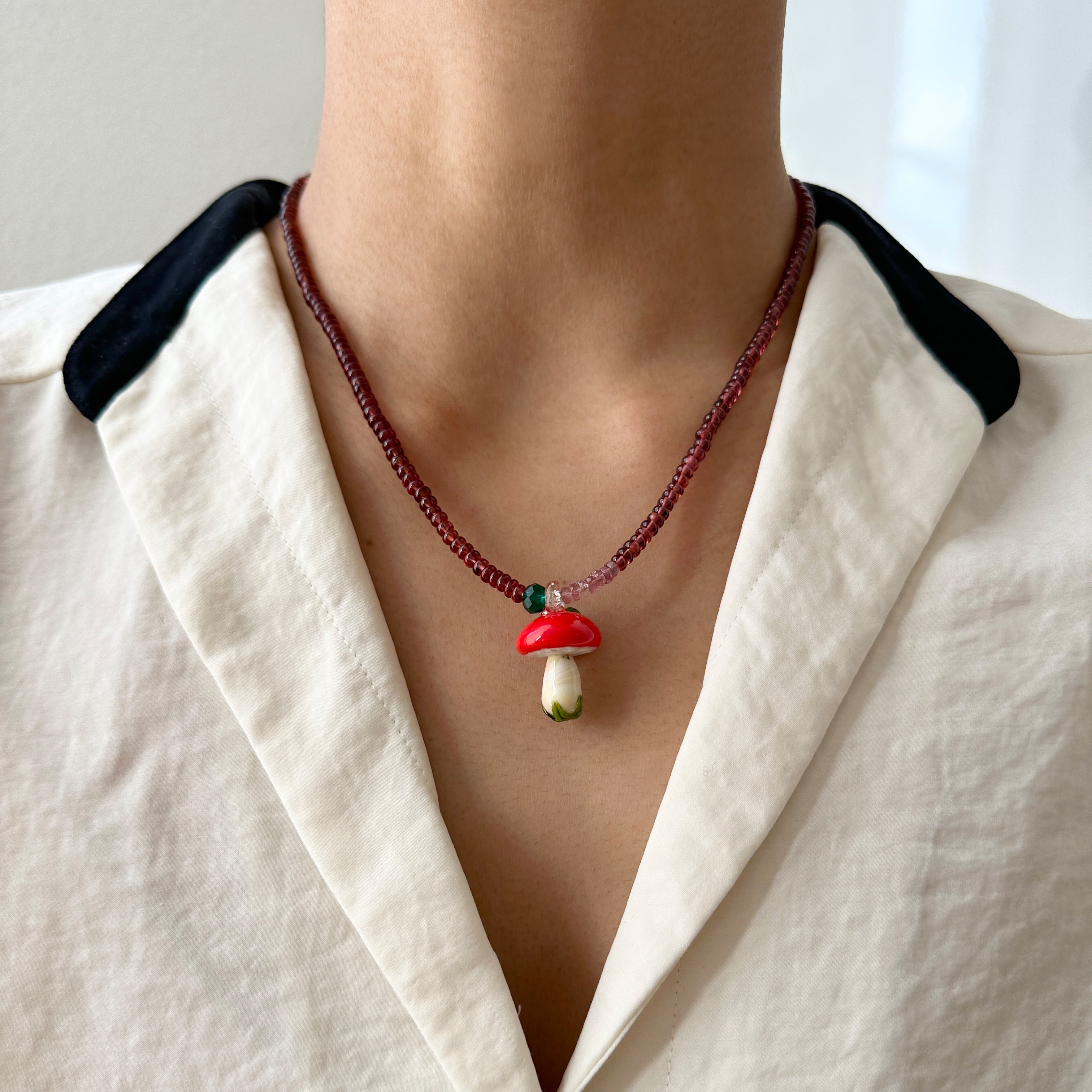 Mushroom Necklace