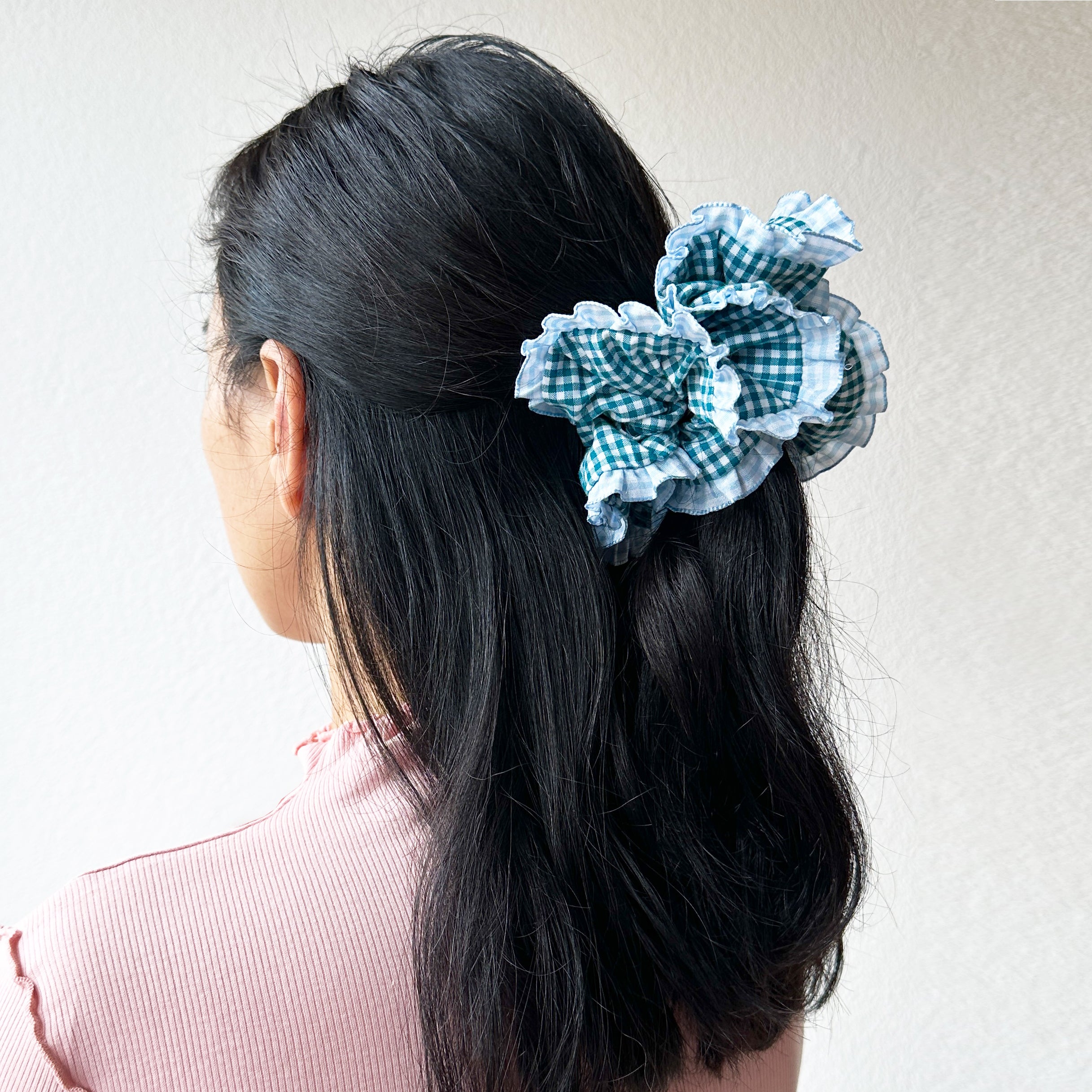 Oversized Scrunchie - Vichy Forrest