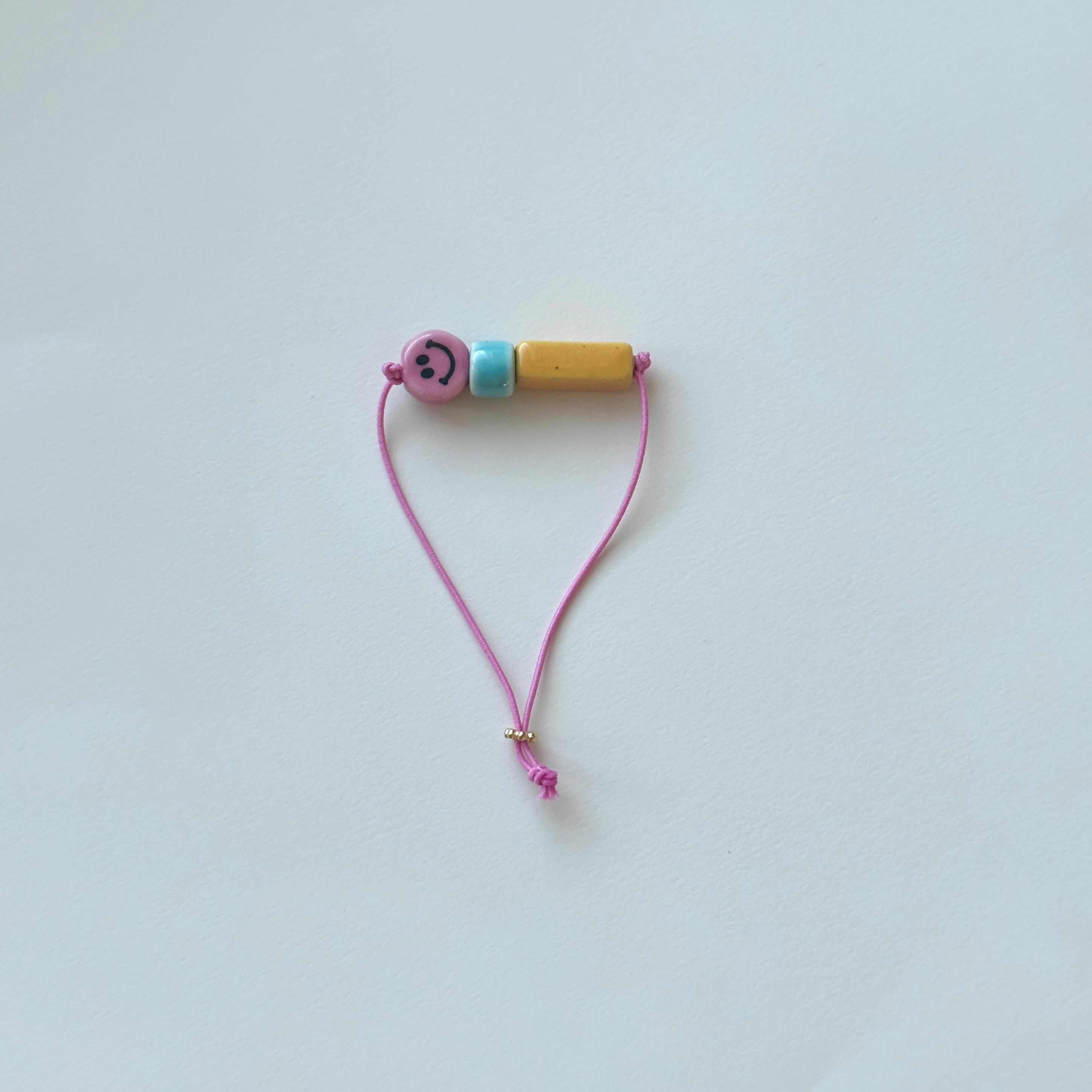 Happy Bracelet - Pink Smiley