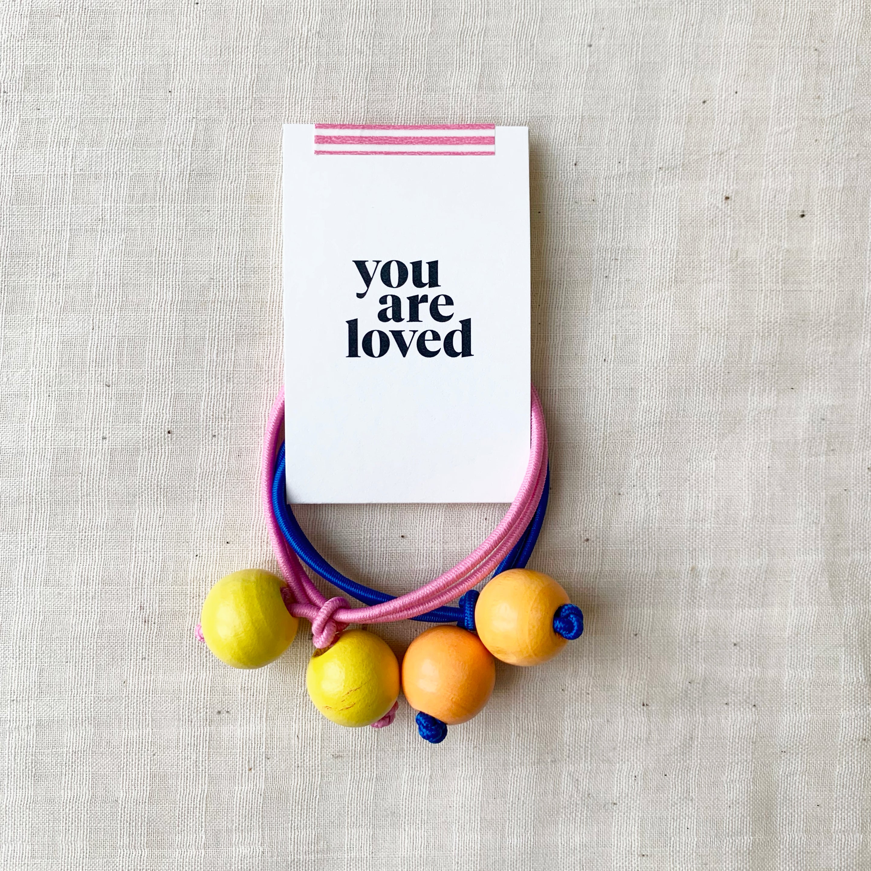 Bubble Hair Ties Adult - Rosy and Cobalt